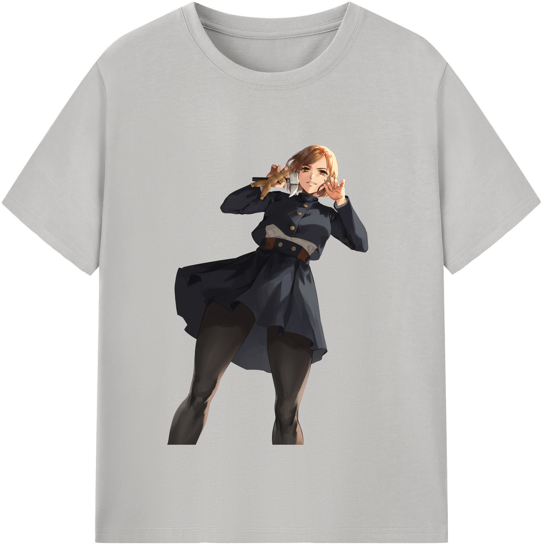 （画像用） 呪術廻戦 Jujutsu Kaisen レディースカジュアルプリントTシャツ（綿100％）