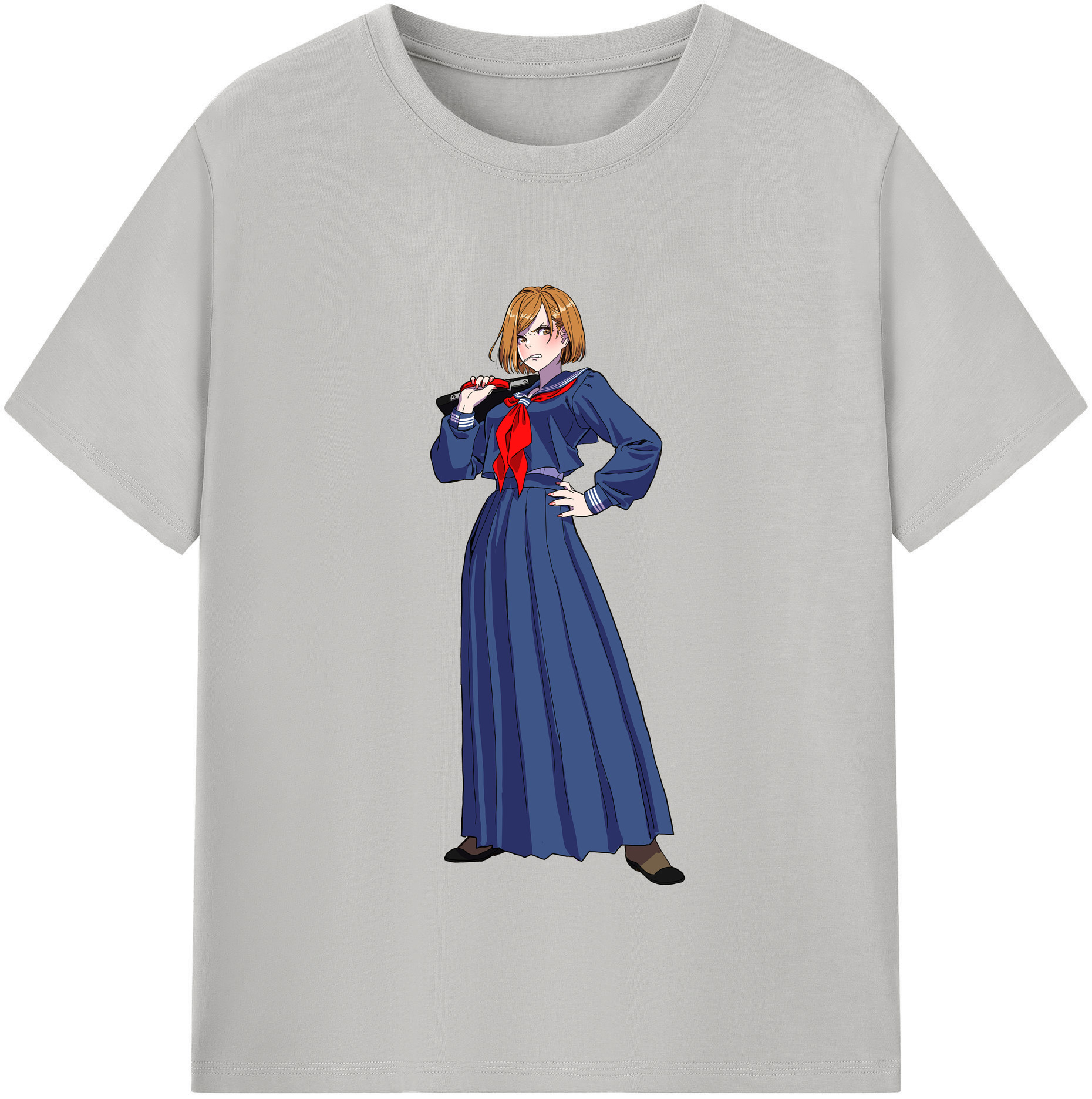 （画像用） 呪術廻戦 Jujutsu Kaisen レディースカジュアルプリントTシャツ（綿100％）