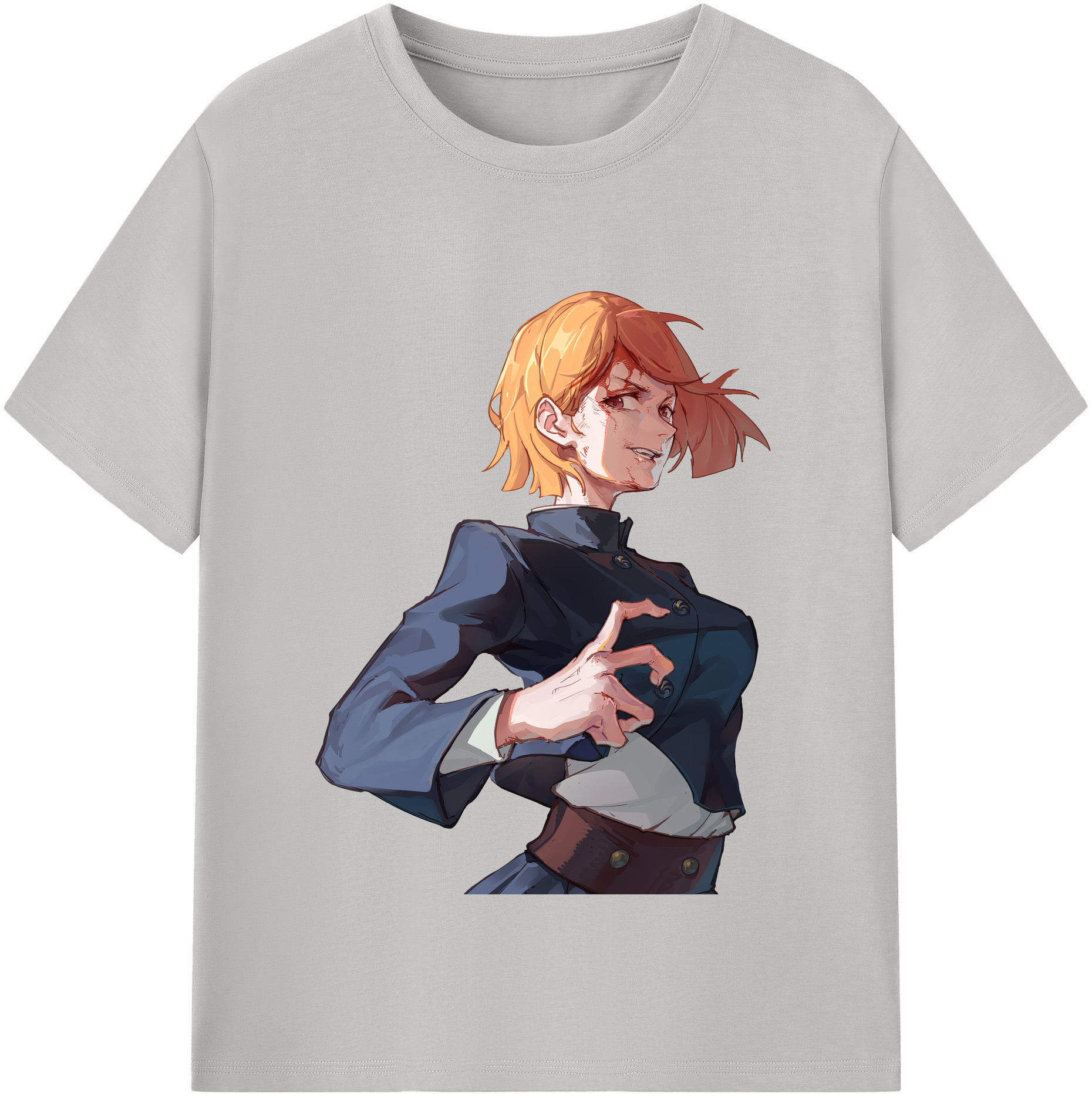 （画像用） 呪術廻戦 Jujutsu Kaisen レディースカジュアルプリントTシャツ（綿100％）