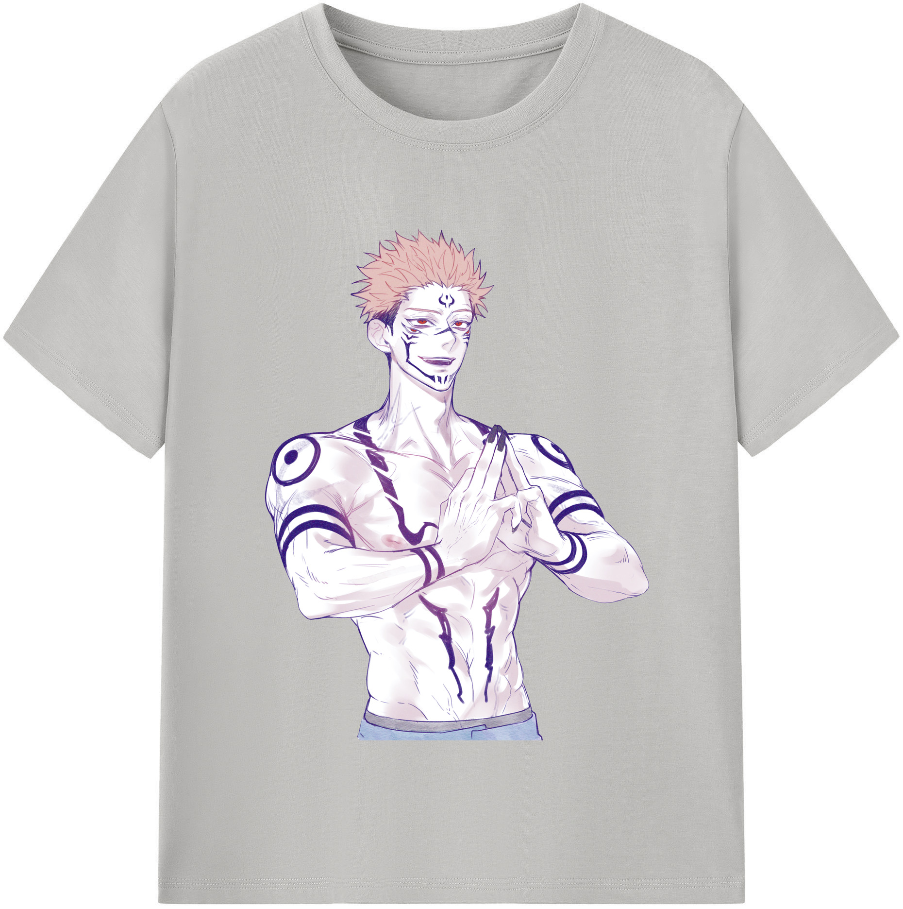 （画像用） 呪術廻戦 Jujutsu Kaisen レディースカジュアルプリントTシャツ（綿100％）