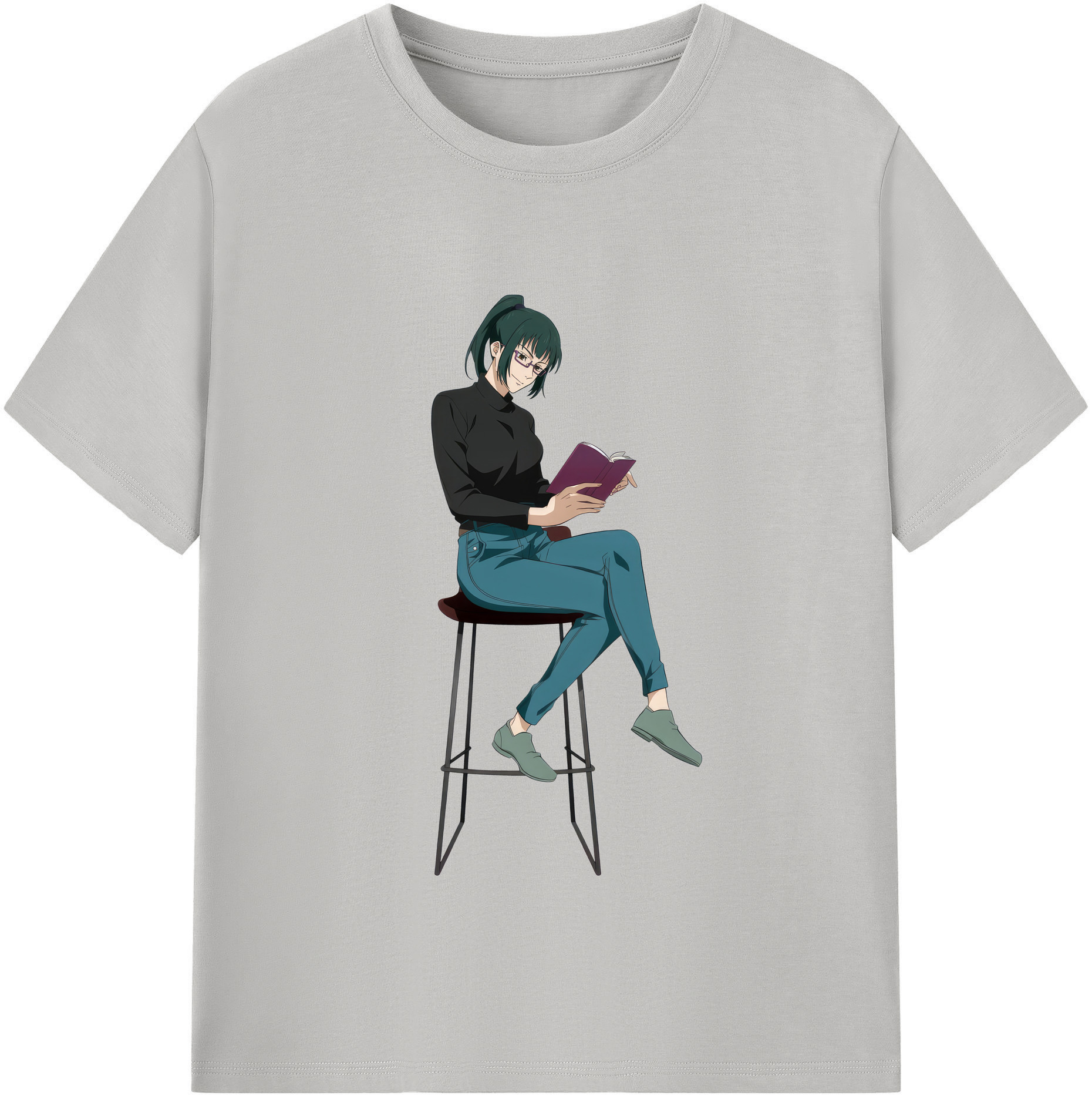 （画像用） 呪術廻戦 Jujutsu Kaisen レディースカジュアルプリントTシャツ（綿100％）