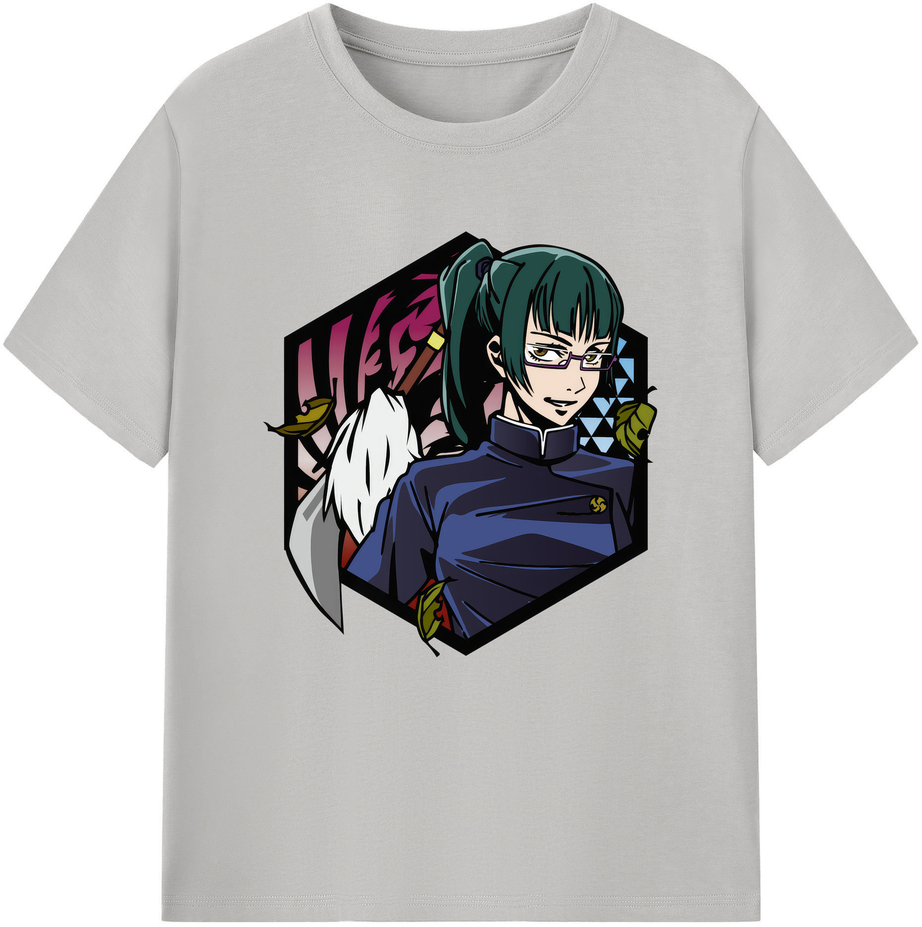 （画像用） 呪術廻戦 Jujutsu Kaisen レディースカジュアルプリントTシャツ（綿100％）