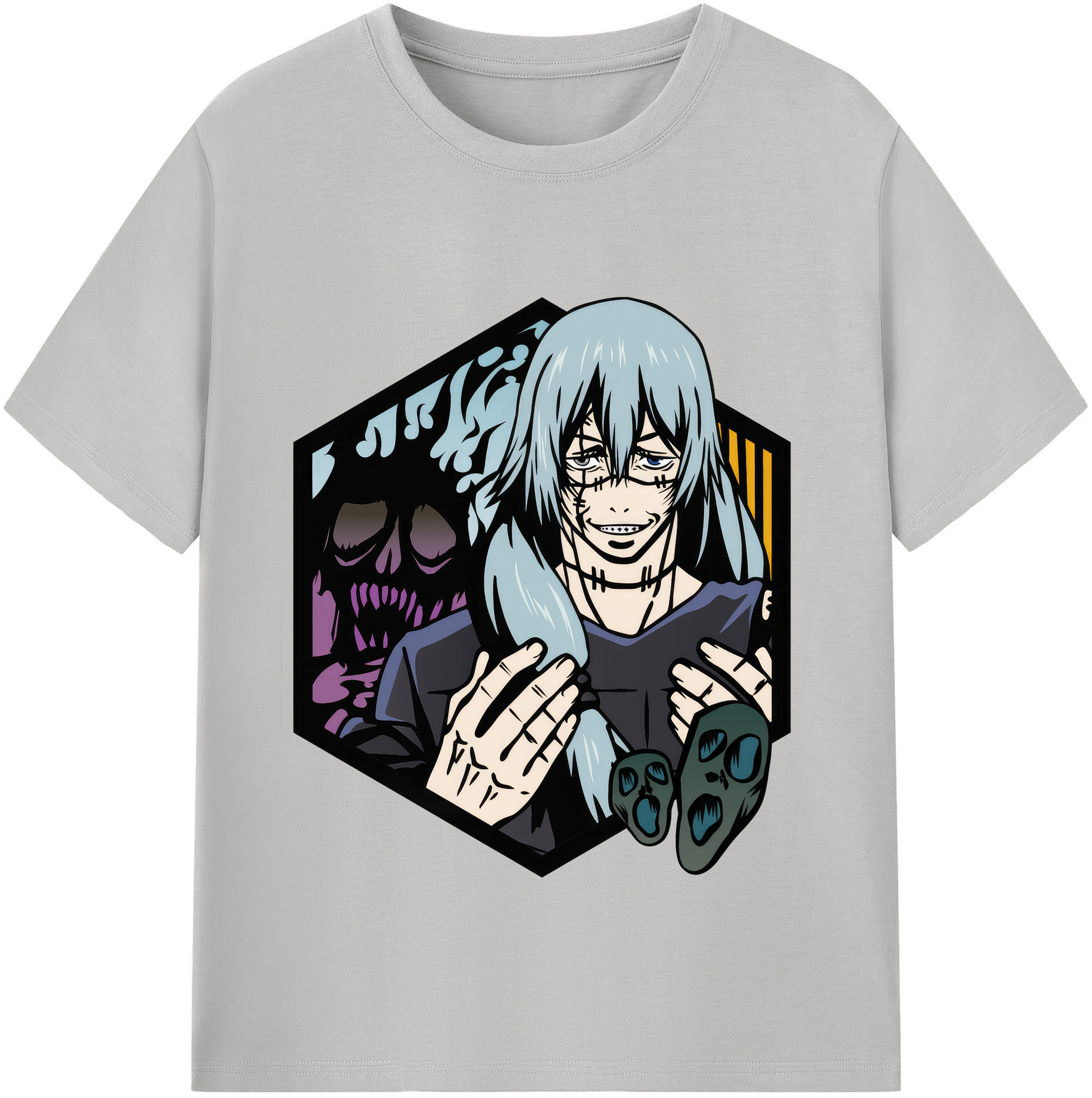 （画像用） 呪術廻戦 Jujutsu Kaisen レディースカジュアルプリントTシャツ（綿100％）
