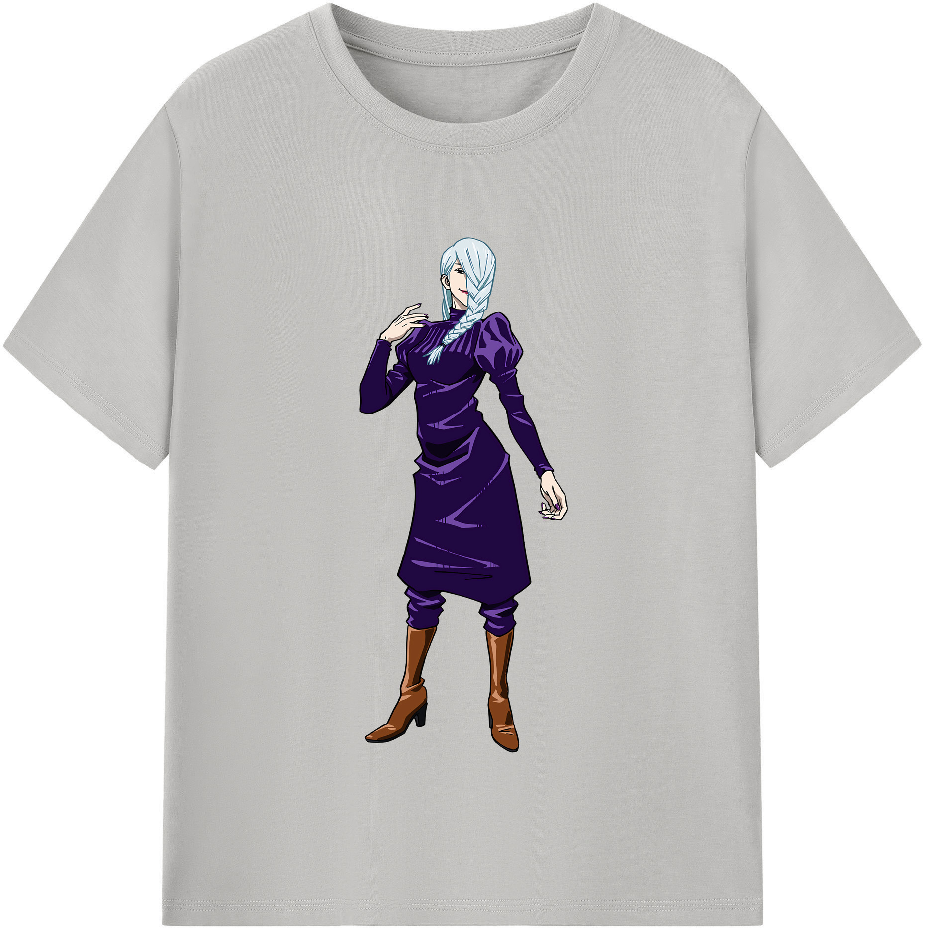 （画像用） 呪術廻戦 Jujutsu Kaisen レディースカジュアルプリントTシャツ（綿100％）