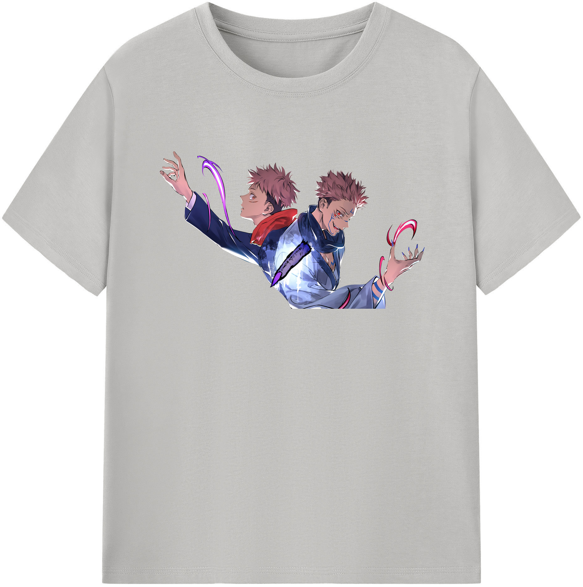 （画像用） 呪術廻戦 Jujutsu Kaisen レディースカジュアルプリントTシャツ（綿100％）
