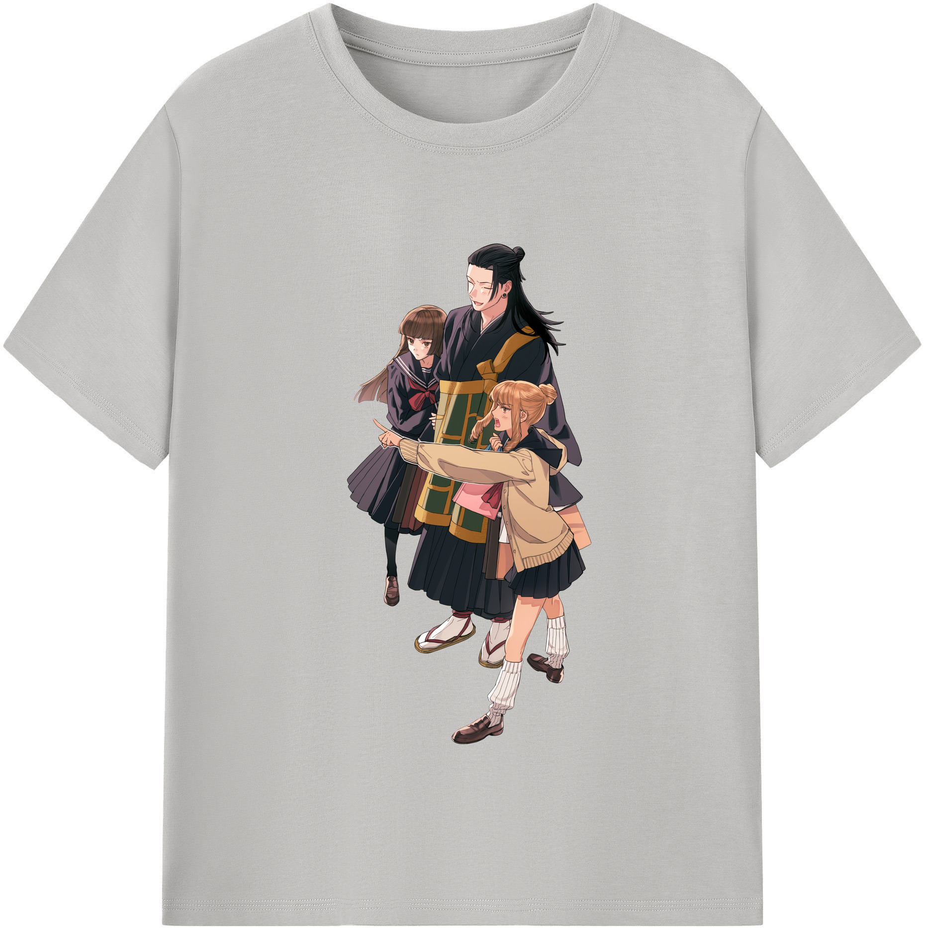 （画像用） 呪術廻戦 Jujutsu Kaisen レディースカジュアルプリントTシャツ（綿100％）