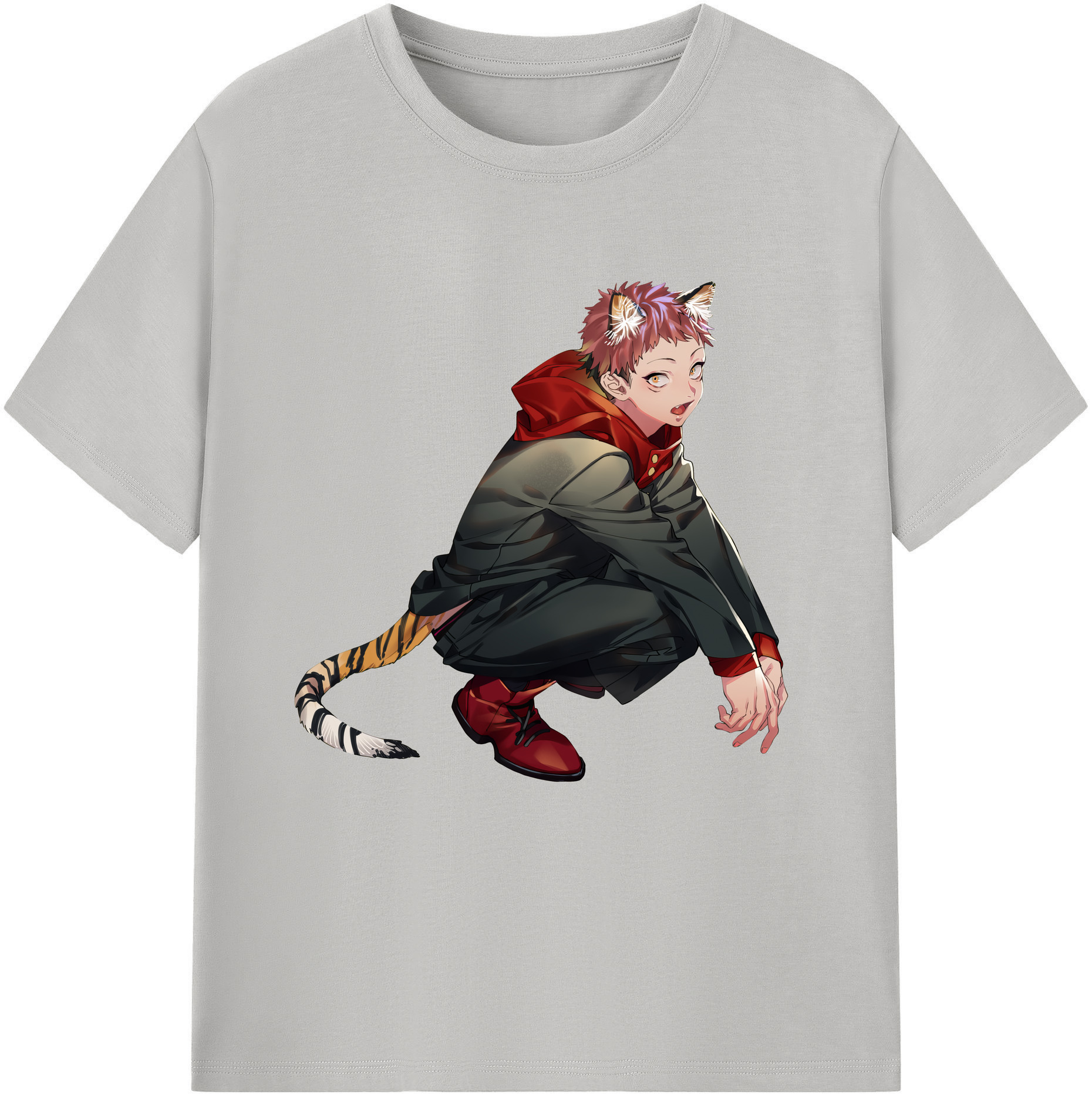 （画像用） 呪術廻戦 Jujutsu Kaisen レディースカジュアルプリントTシャツ（綿100％）