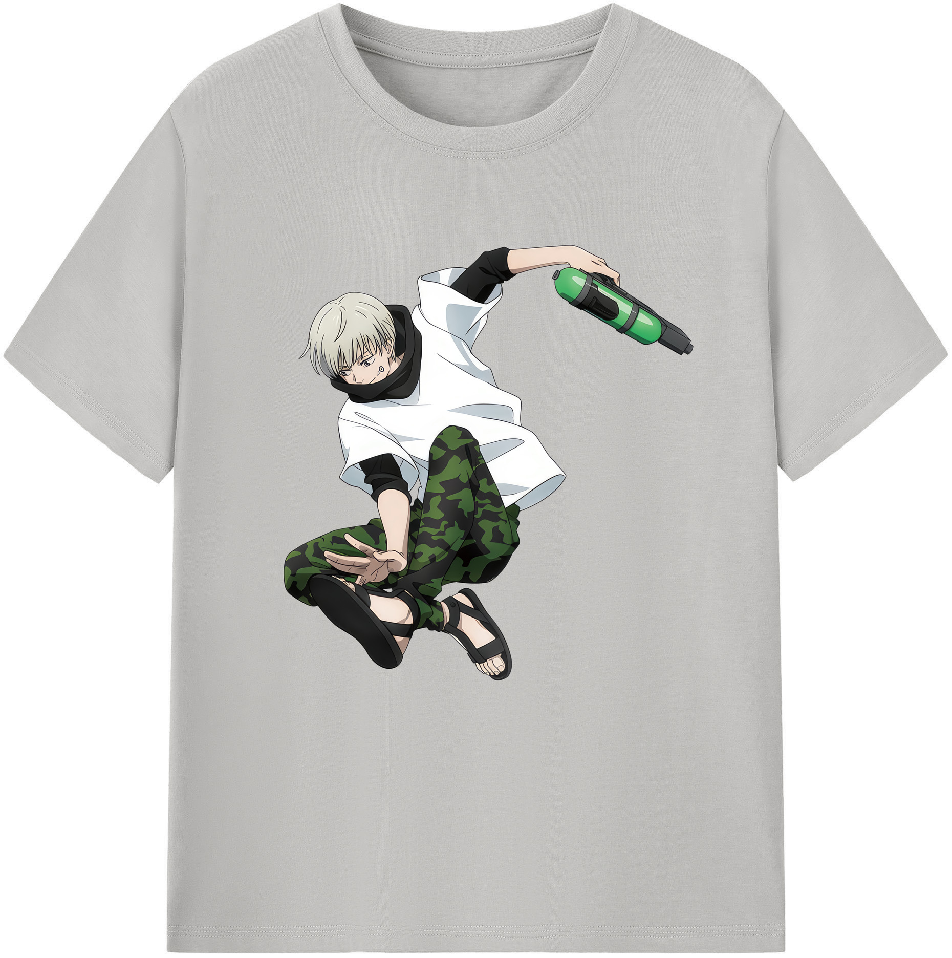 （画像用） 呪術廻戦 Jujutsu Kaisen レディースカジュアルプリントTシャツ（綿100％）