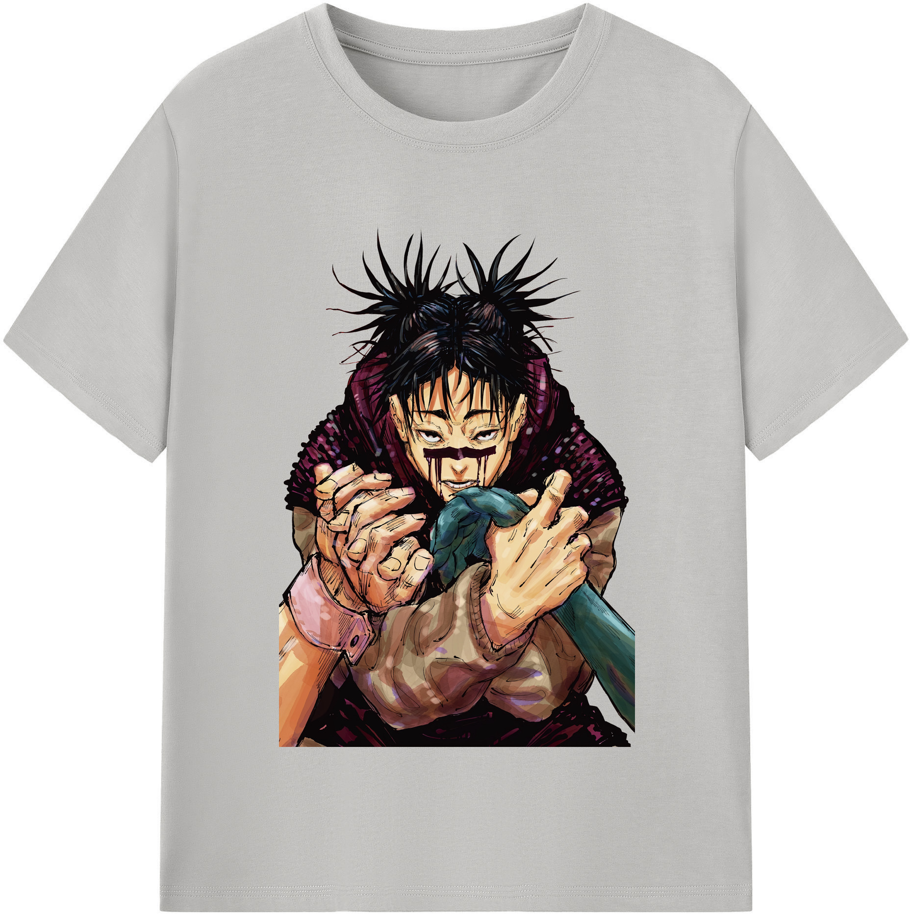（画像用） 呪術廻戦 Jujutsu Kaisen レディースカジュアルプリントTシャツ（綿100％）