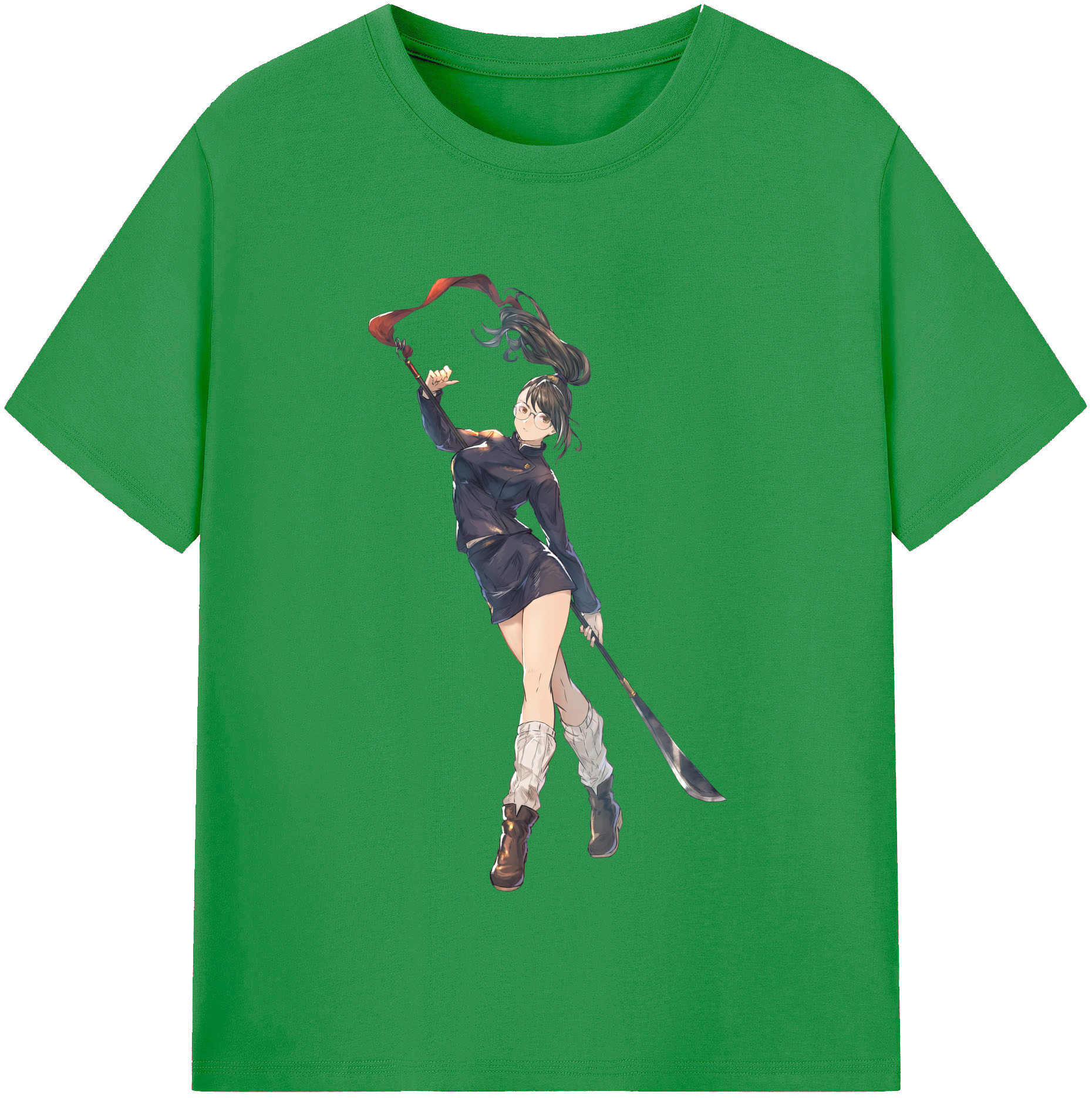 （画像用） 呪術廻戦 Jujutsu Kaisen レディースカジュアルプリントTシャツ（綿100％）