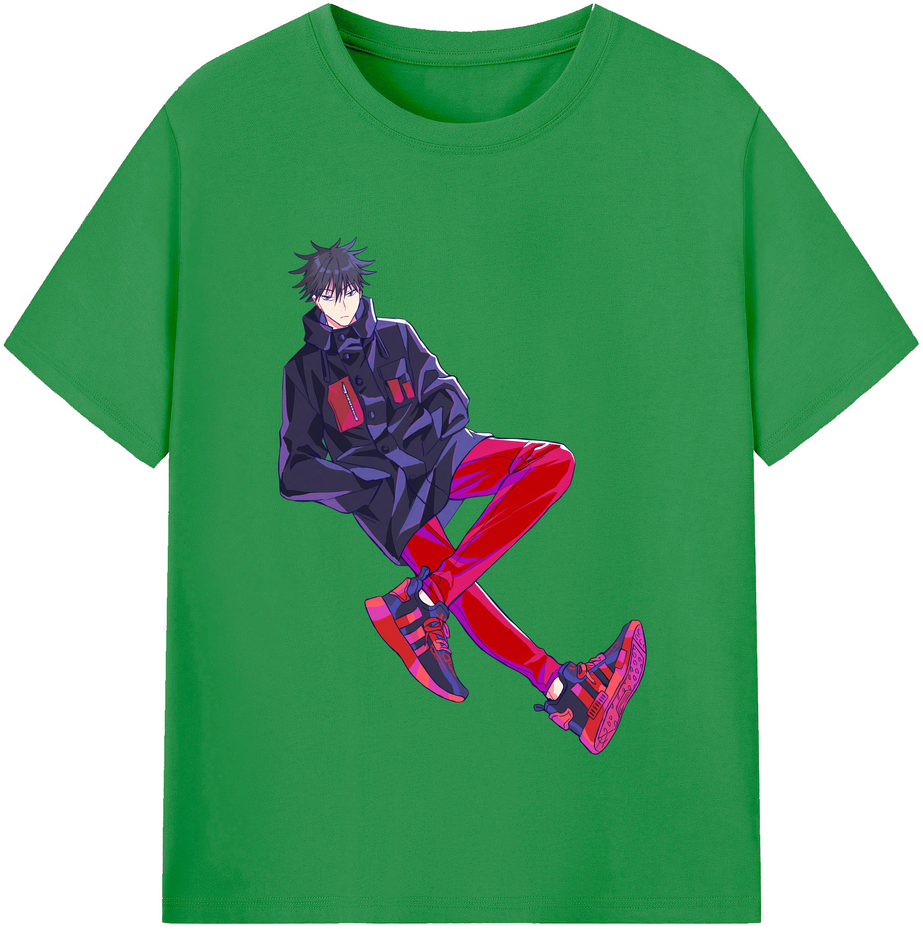 （画像用） 呪術廻戦 Jujutsu Kaisen レディースカジュアルプリントTシャツ（綿100％）