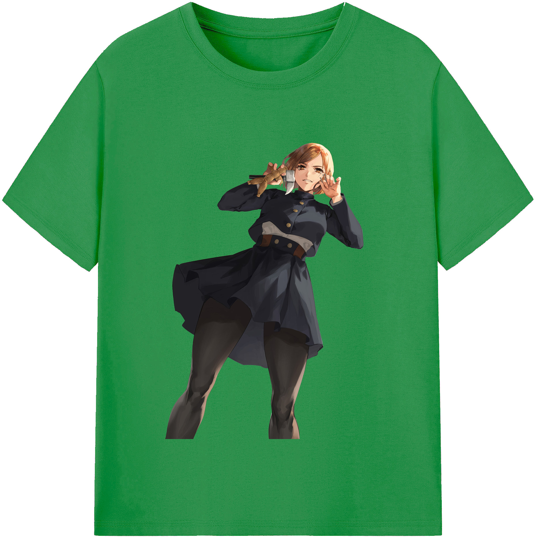 （画像用） 呪術廻戦 Jujutsu Kaisen レディースカジュアルプリントTシャツ（綿100％）