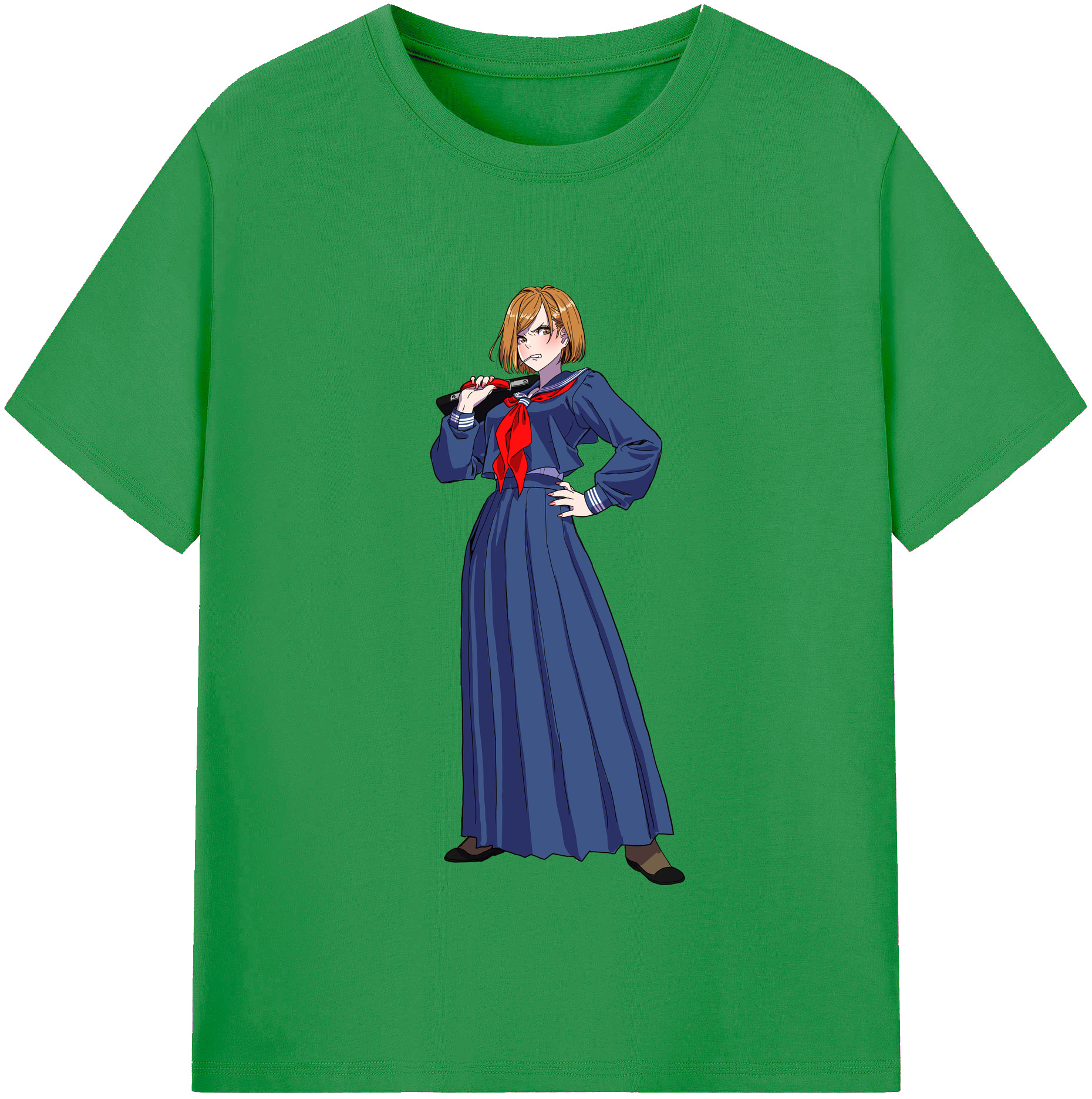 （画像用） 呪術廻戦 Jujutsu Kaisen レディースカジュアルプリントTシャツ（綿100％）