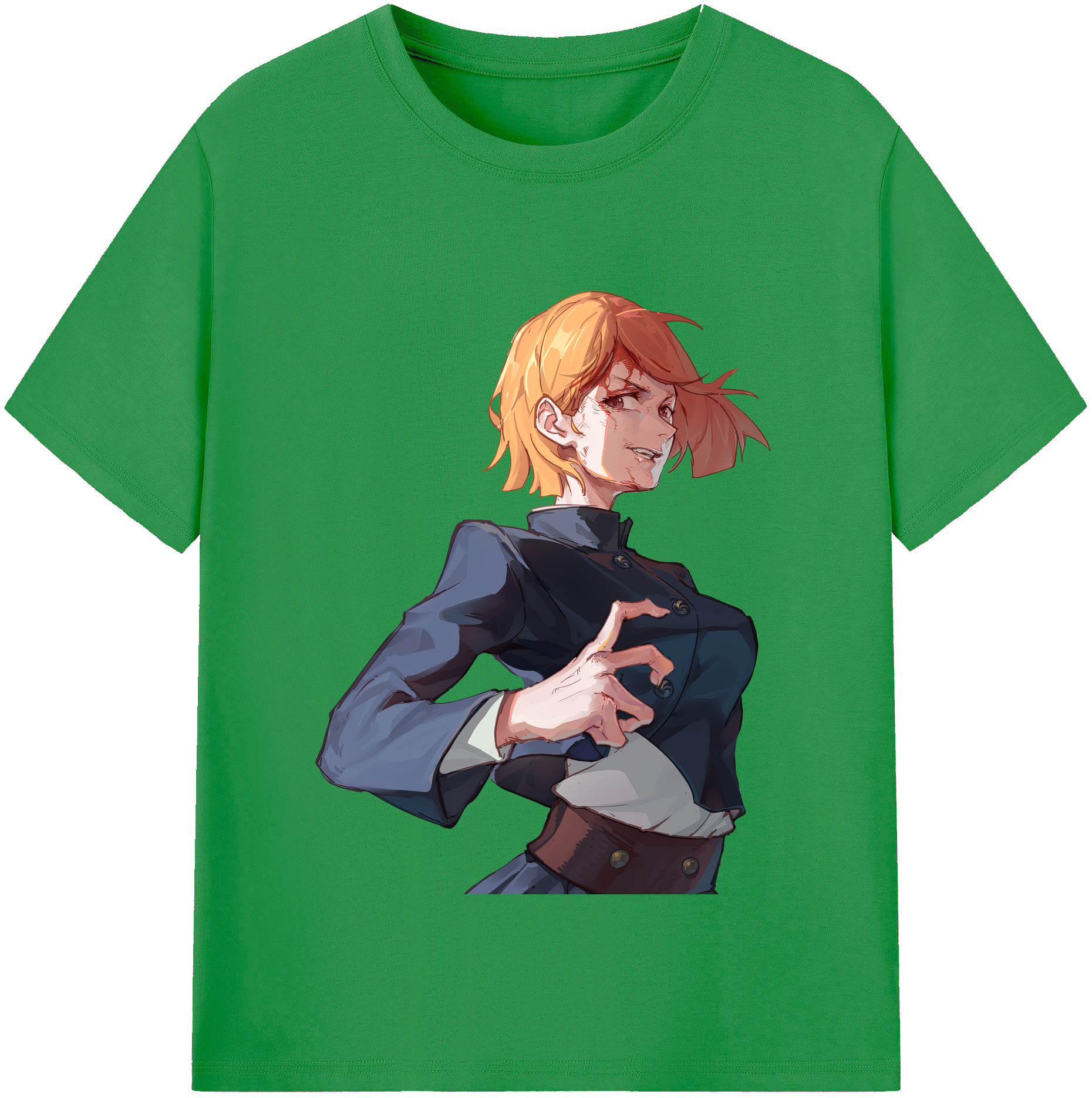（画像用） 呪術廻戦 Jujutsu Kaisen レディースカジュアルプリントTシャツ（綿100％）