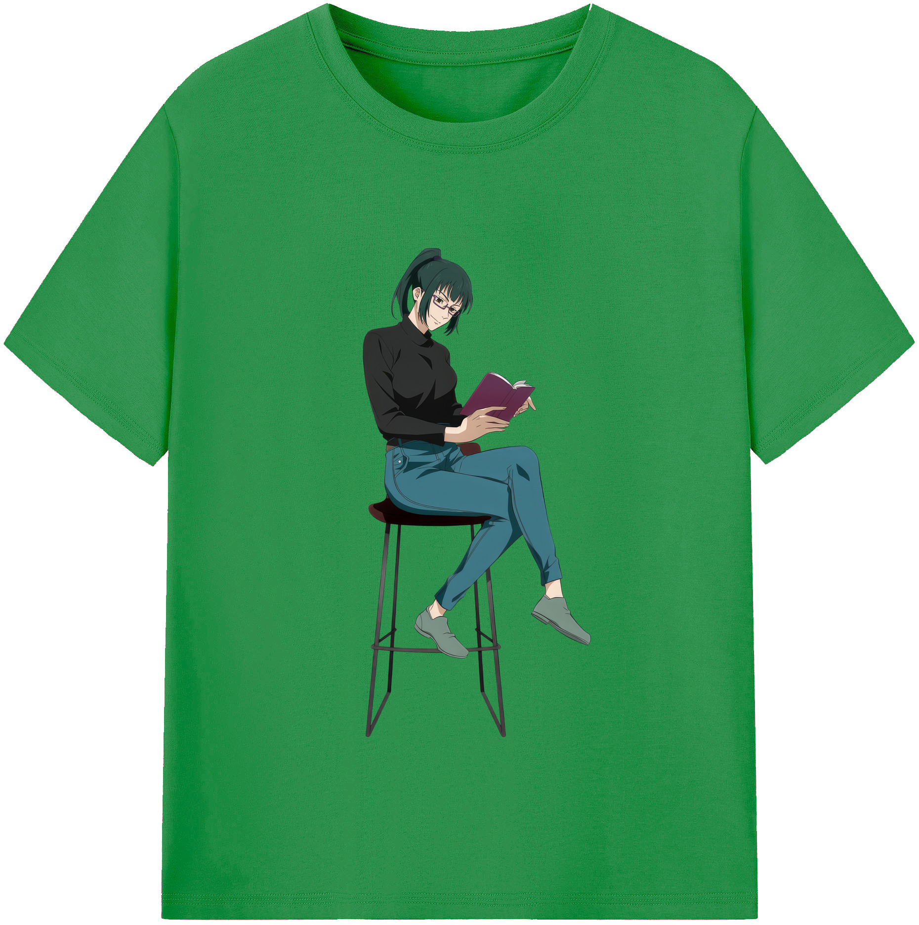 （画像用） 呪術廻戦 Jujutsu Kaisen レディースカジュアルプリントTシャツ（綿100％）