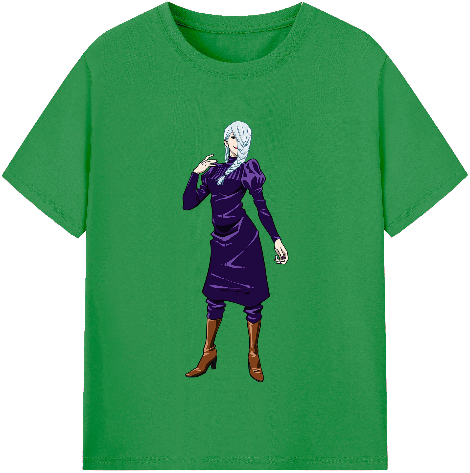 （画像用） 呪術廻戦 Jujutsu Kaisen レディースカジュアルプリントTシャツ（綿100％）