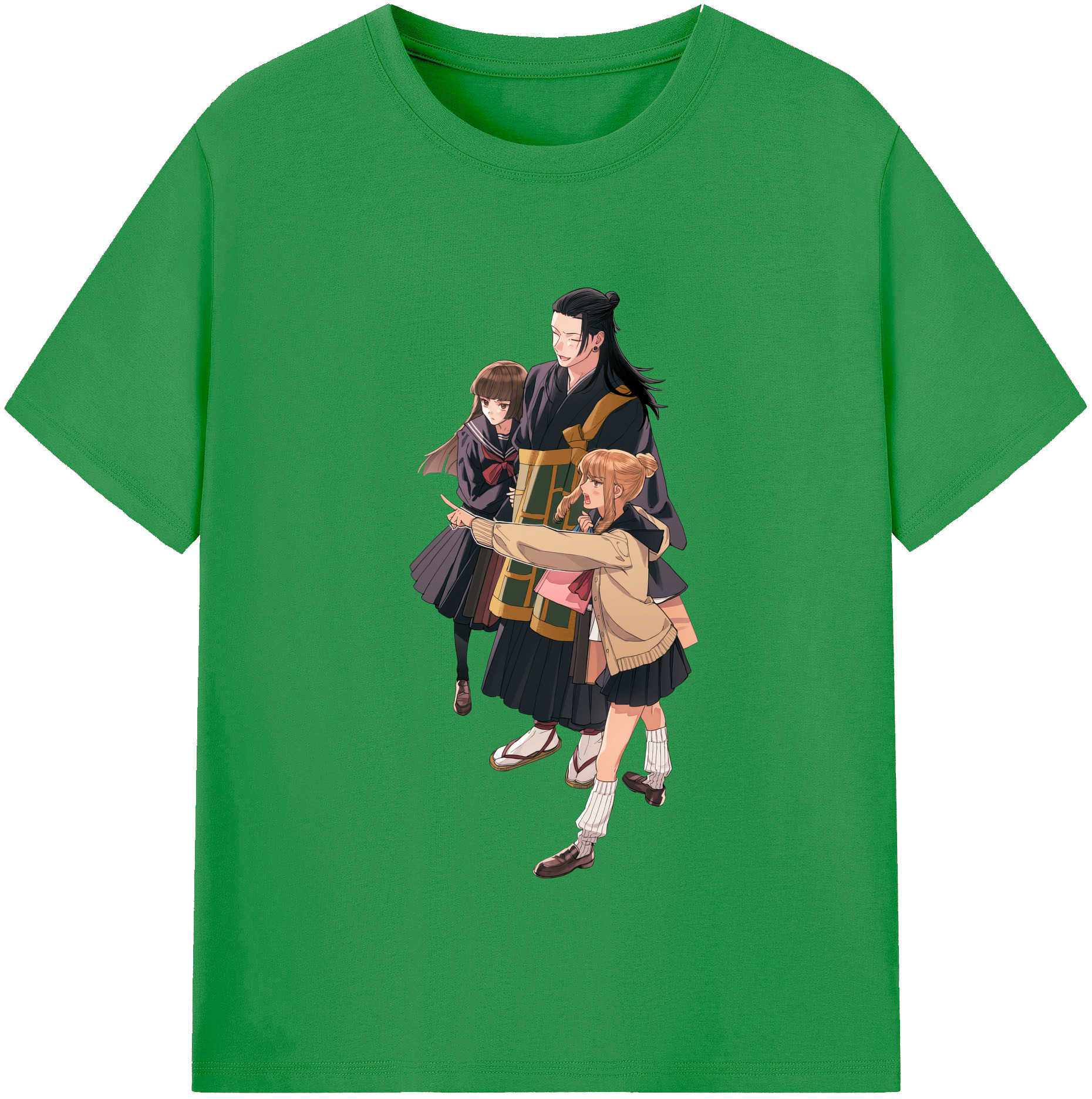 （画像用） 呪術廻戦 Jujutsu Kaisen レディースカジュアルプリントTシャツ（綿100％）