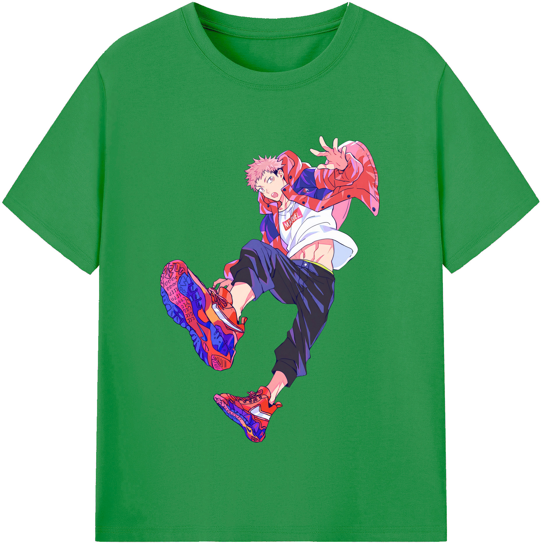 （画像用） 呪術廻戦 Jujutsu Kaisen レディースカジュアルプリントTシャツ（綿100％）