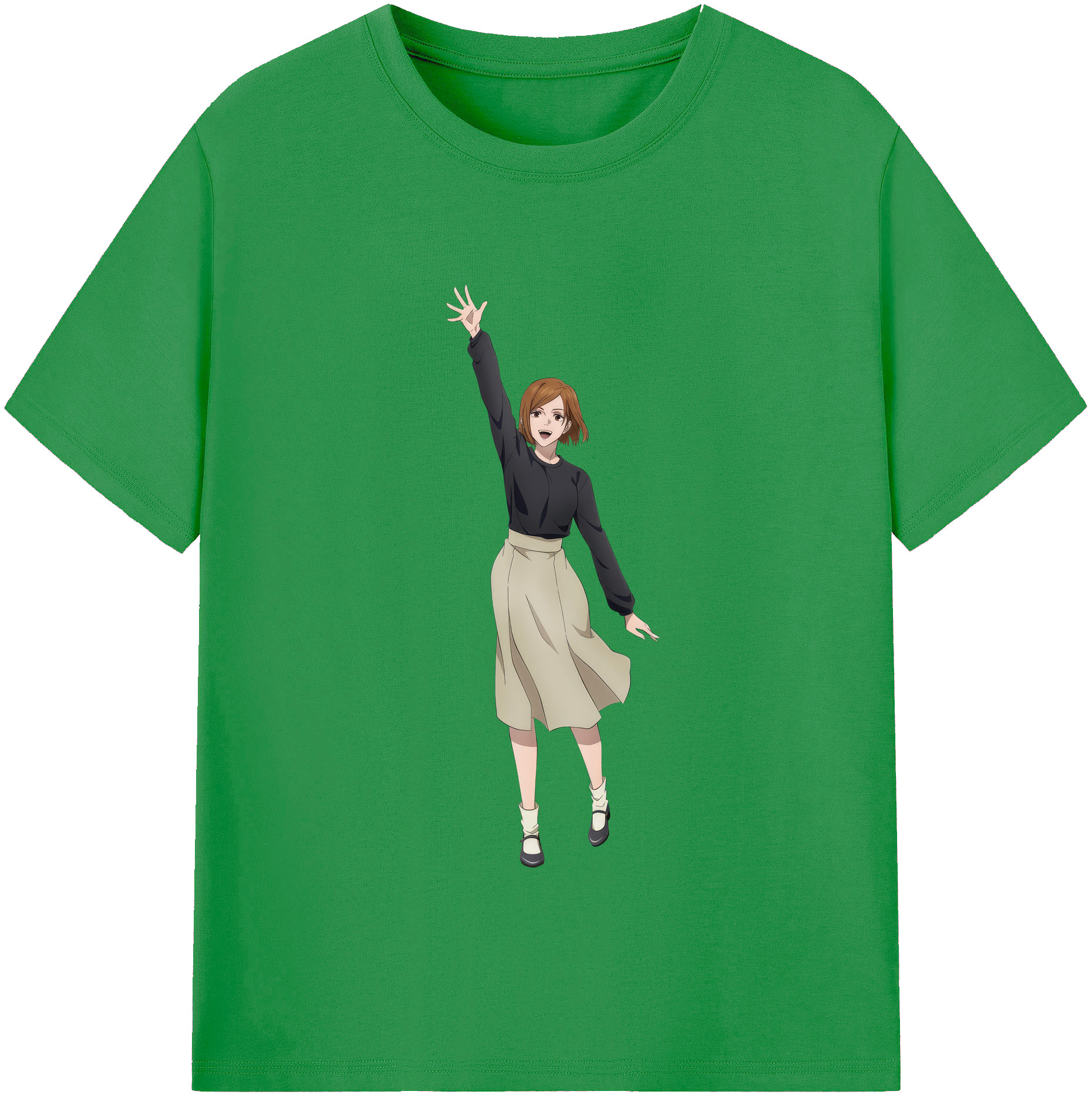 （画像用） 呪術廻戦 Jujutsu Kaisen レディースカジュアルプリントTシャツ（綿100％）