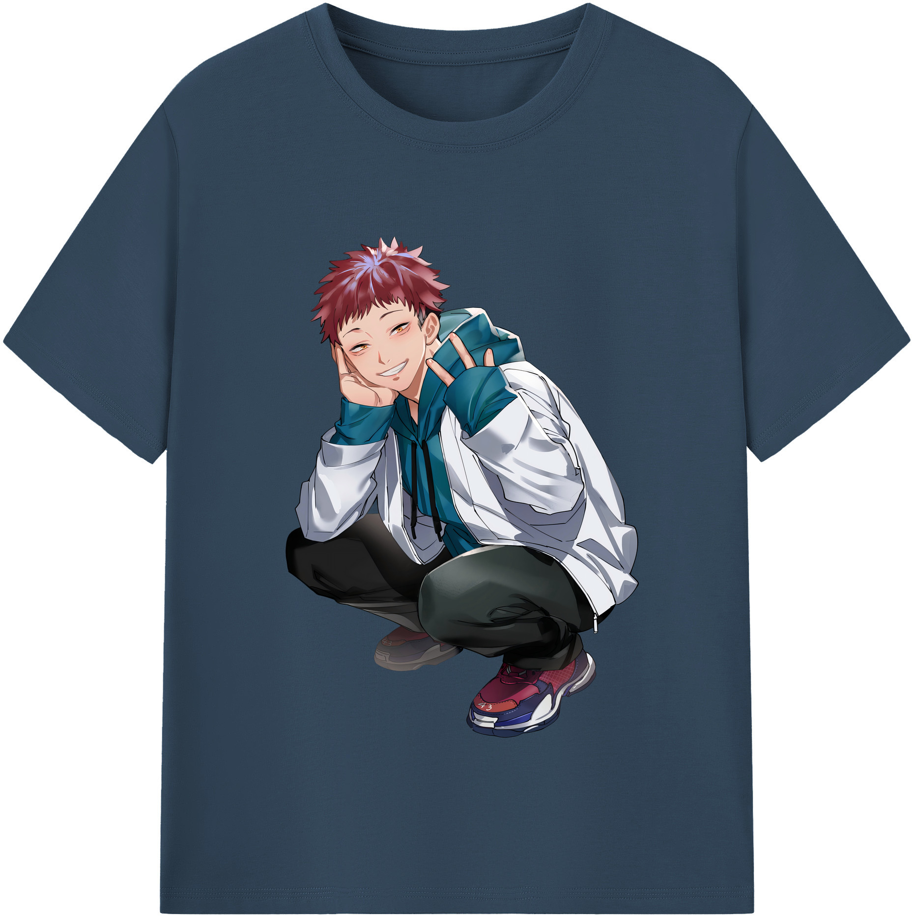 （画像用） 呪術廻戦 Jujutsu Kaisen レディースカジュアルプリントTシャツ（綿100％）