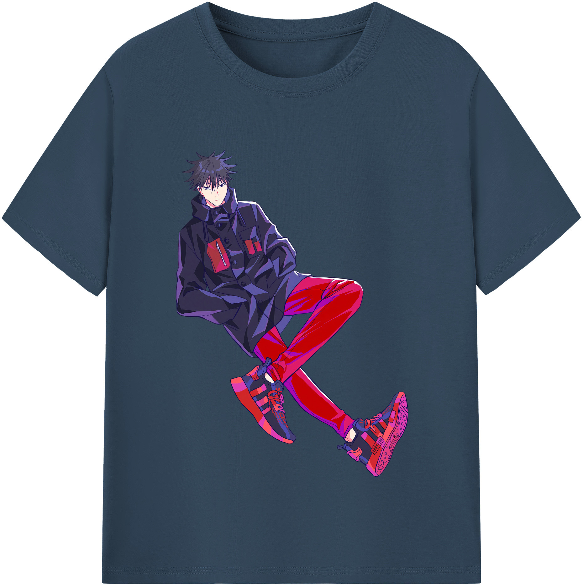 （画像用） 呪術廻戦 Jujutsu Kaisen レディースカジュアルプリントTシャツ（綿100％）
