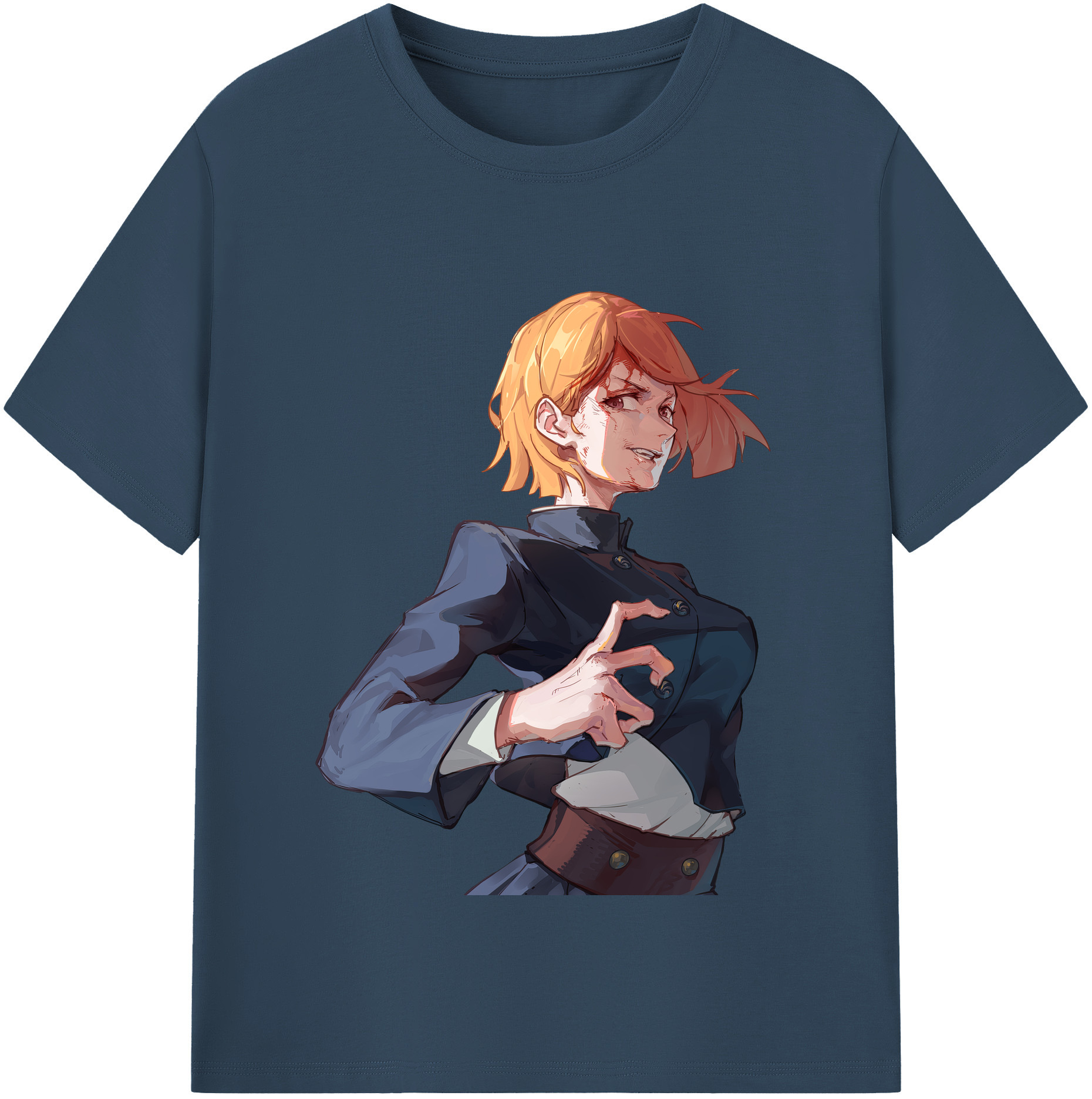 （画像用） 呪術廻戦 Jujutsu Kaisen レディースカジュアルプリントTシャツ（綿100％）