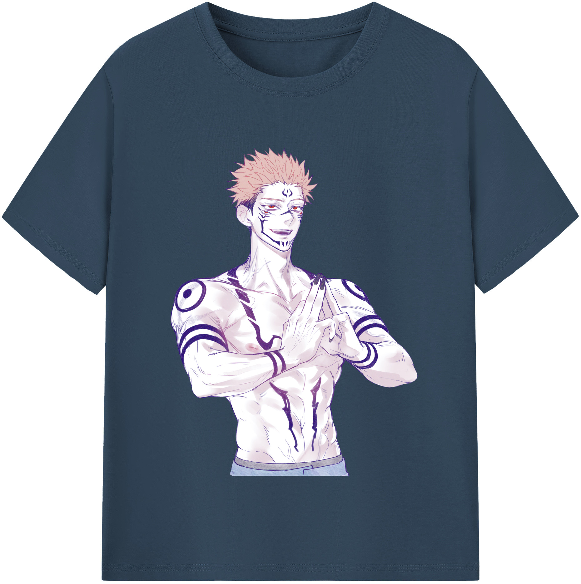（画像用） 呪術廻戦 Jujutsu Kaisen レディースカジュアルプリントTシャツ（綿100％）