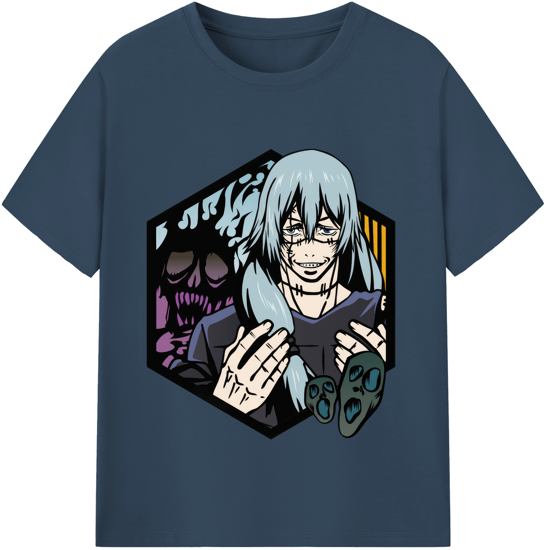 （画像用） 呪術廻戦 Jujutsu Kaisen レディースカジュアルプリントTシャツ（綿100％）