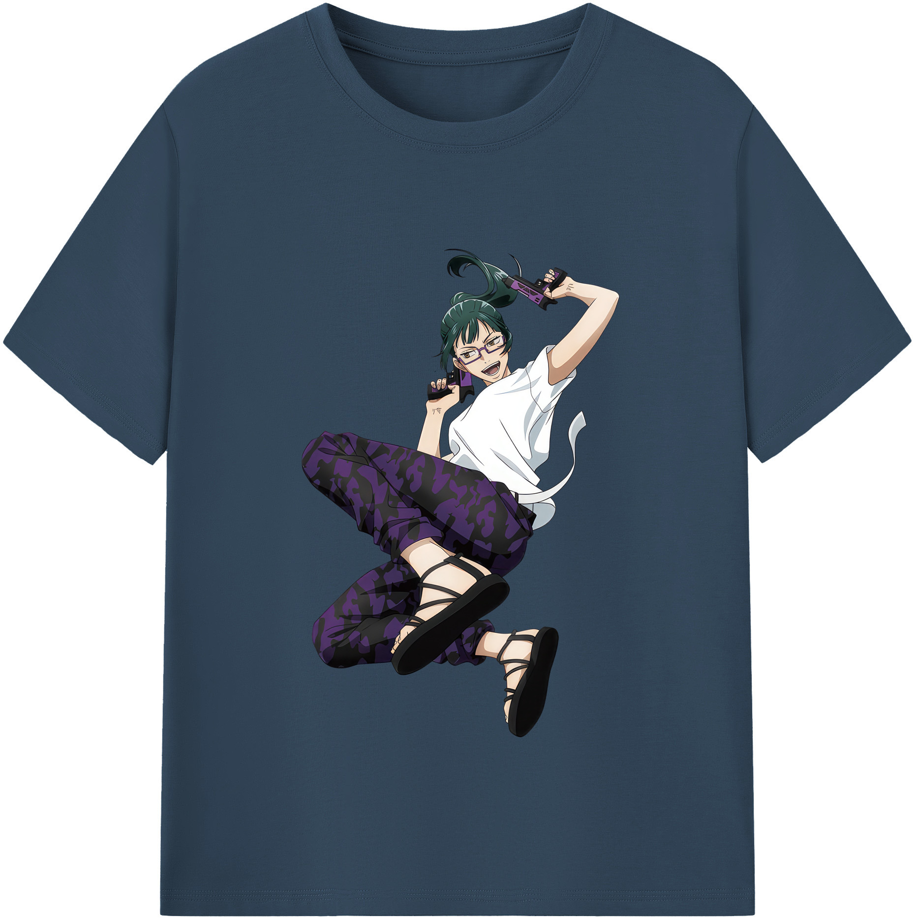 （画像用） 呪術廻戦 Jujutsu Kaisen レディースカジュアルプリントTシャツ（綿100％）
