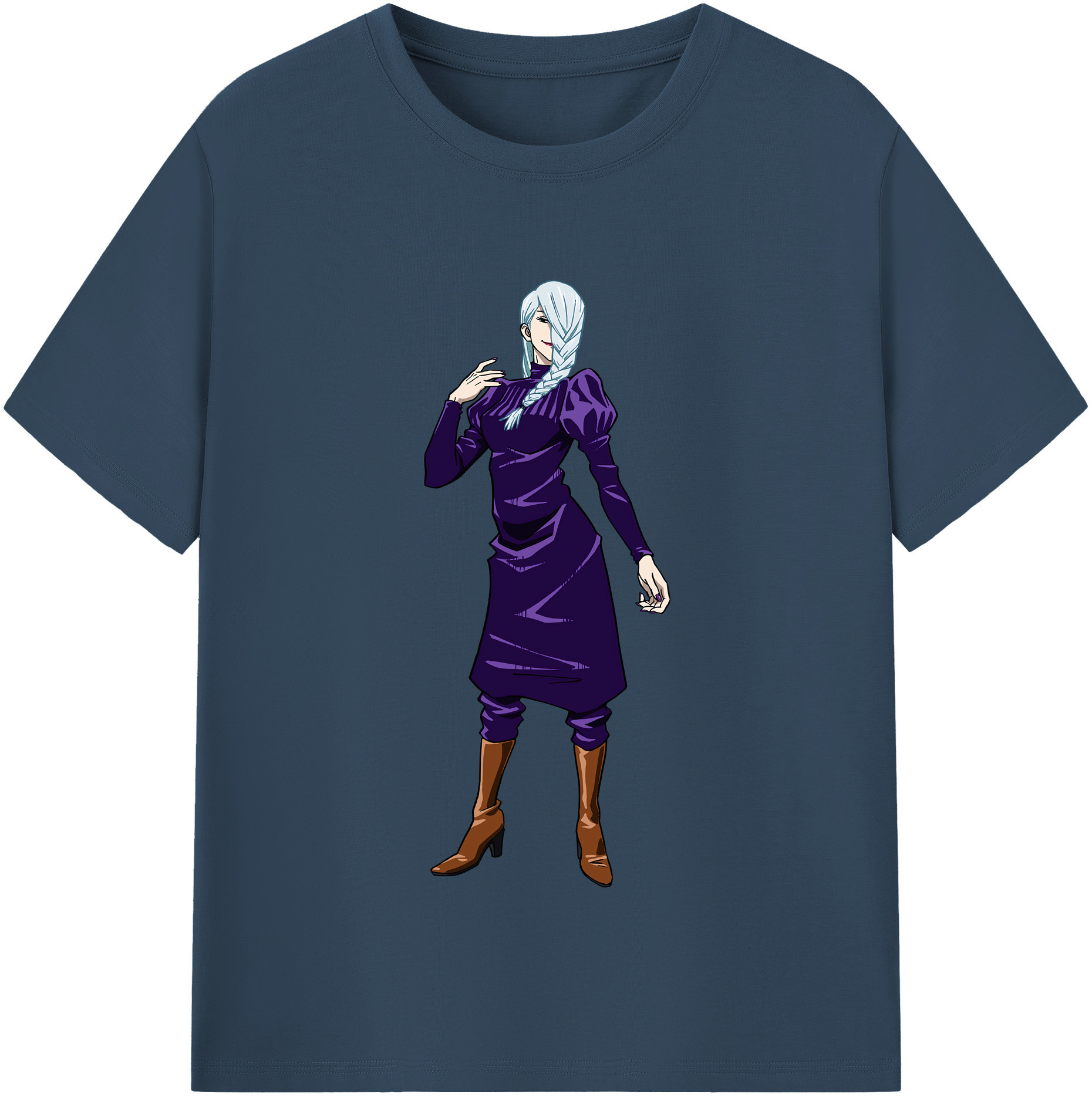（画像用） 呪術廻戦 Jujutsu Kaisen レディースカジュアルプリントTシャツ（綿100％）