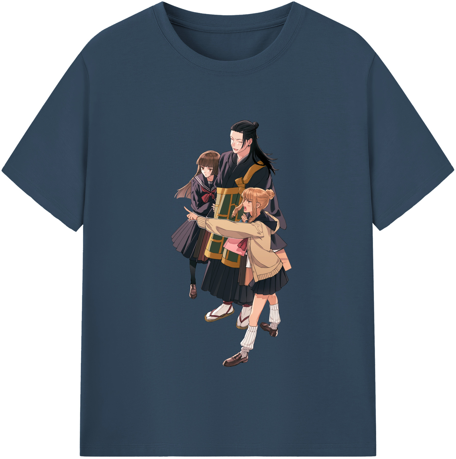 （画像用） 呪術廻戦 Jujutsu Kaisen レディースカジュアルプリントTシャツ（綿100％）