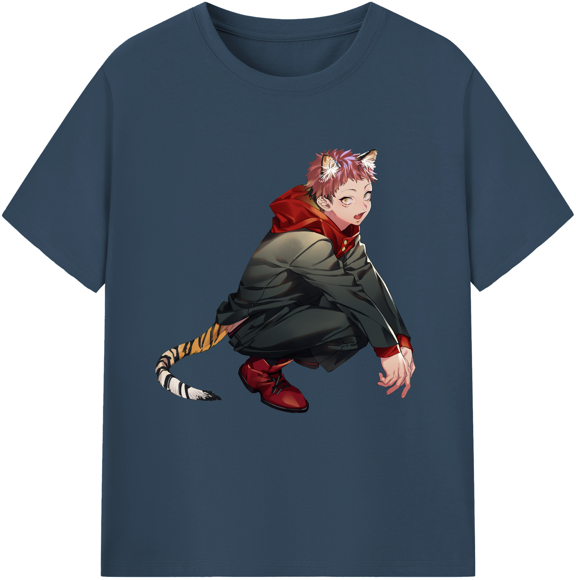 （画像用） 呪術廻戦 Jujutsu Kaisen レディースカジュアルプリントTシャツ（綿100％）