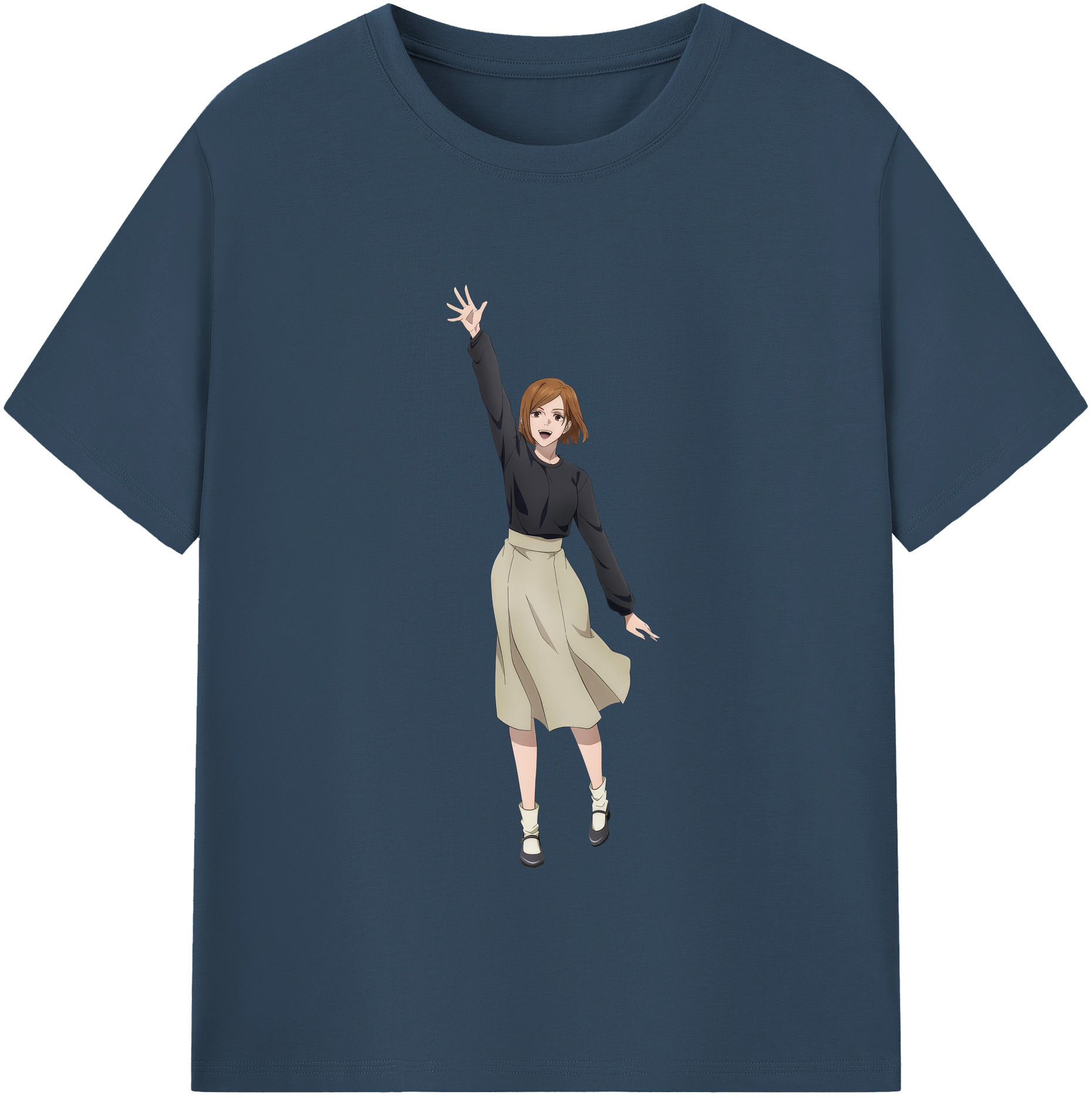 （画像用） 呪術廻戦 Jujutsu Kaisen レディースカジュアルプリントTシャツ（綿100％）
