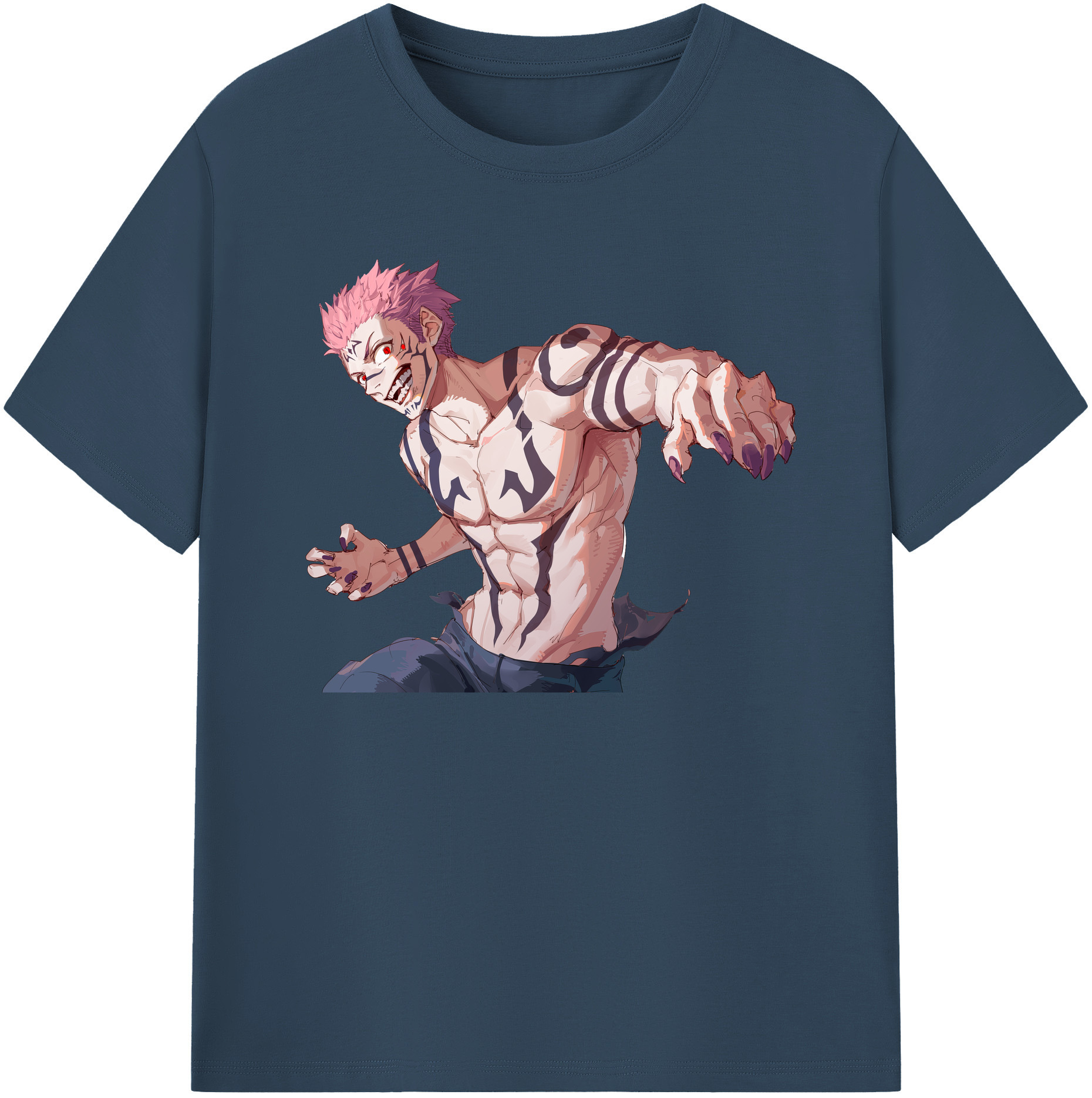 （画像用） 呪術廻戦 Jujutsu Kaisen レディースカジュアルプリントTシャツ（綿100％）