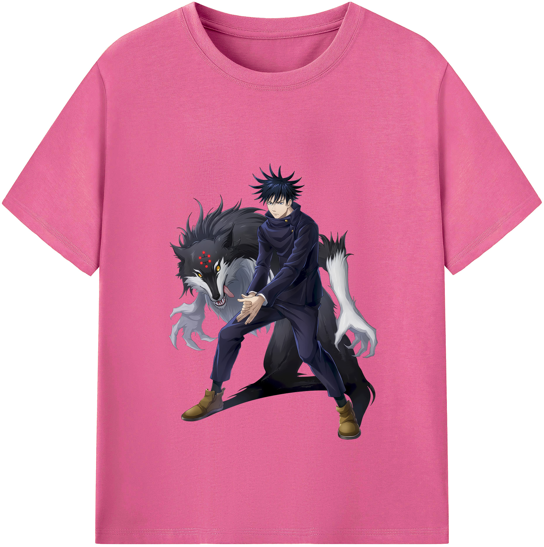 （画像用） 呪術廻戦 Jujutsu Kaisen レディースカジュアルプリントTシャツ（綿100％）