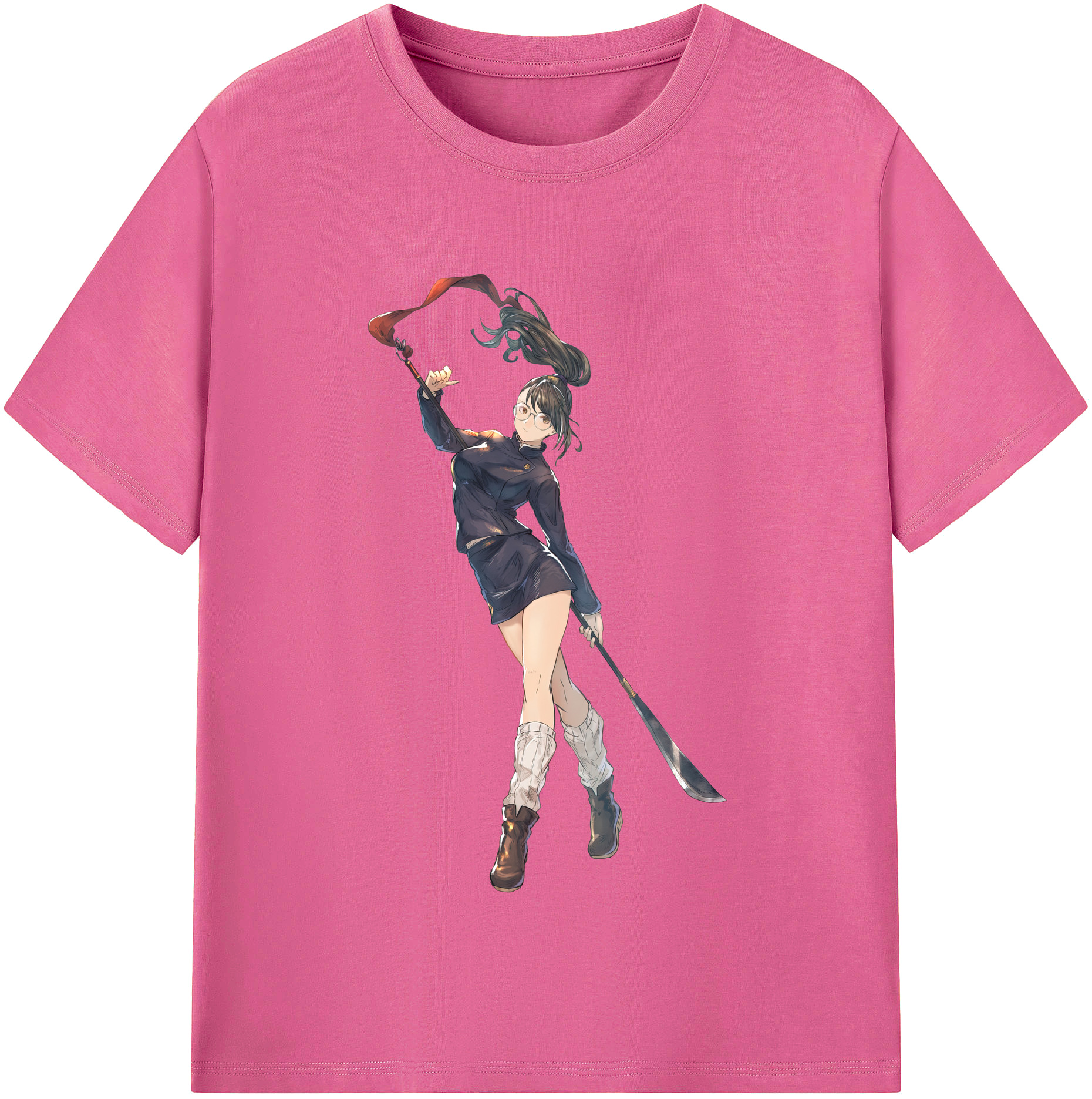 （画像用） 呪術廻戦 Jujutsu Kaisen レディースカジュアルプリントTシャツ（綿100％）