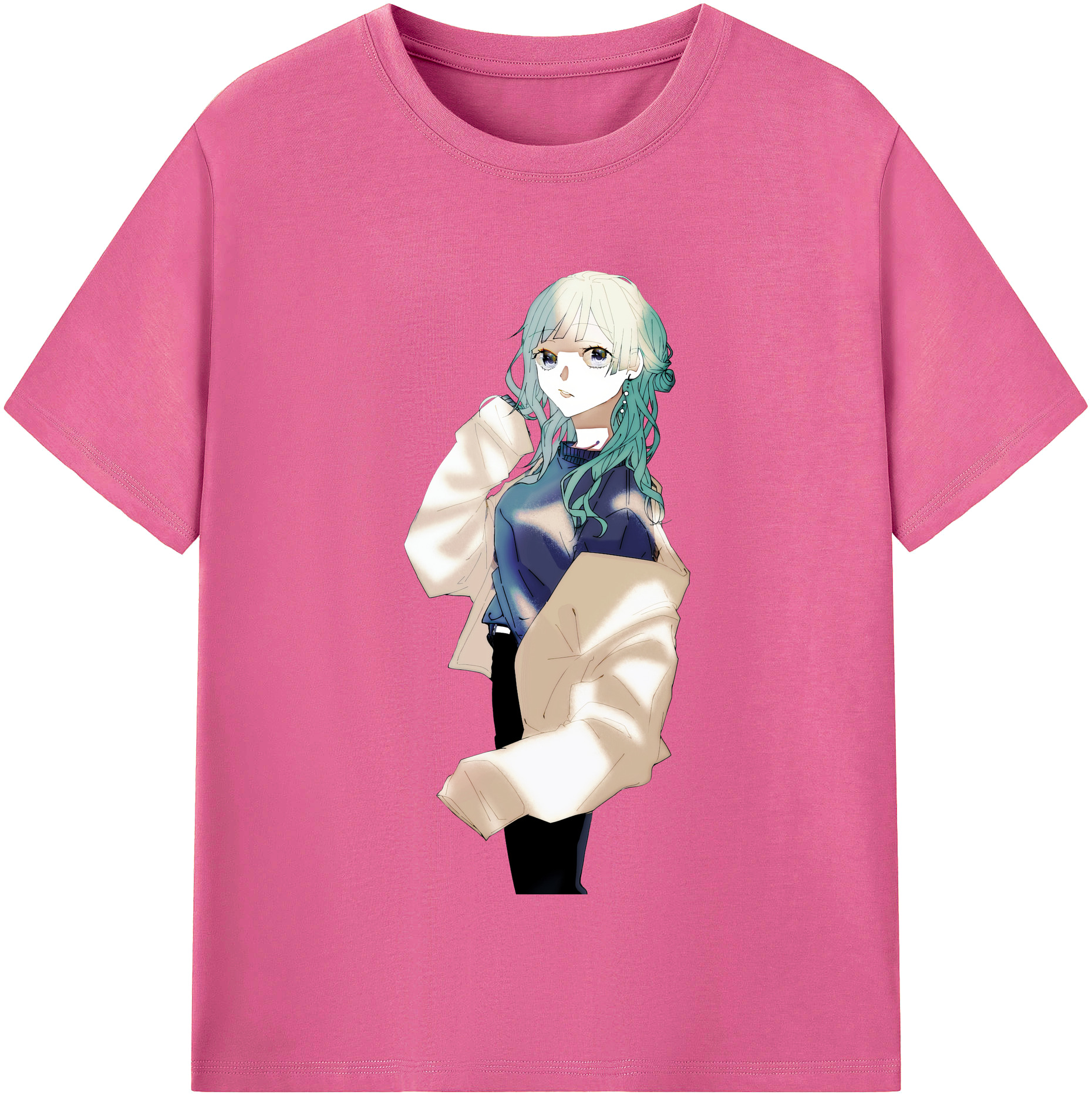 （画像用） 呪術廻戦 Jujutsu Kaisen レディースカジュアルプリントTシャツ（綿100％）
