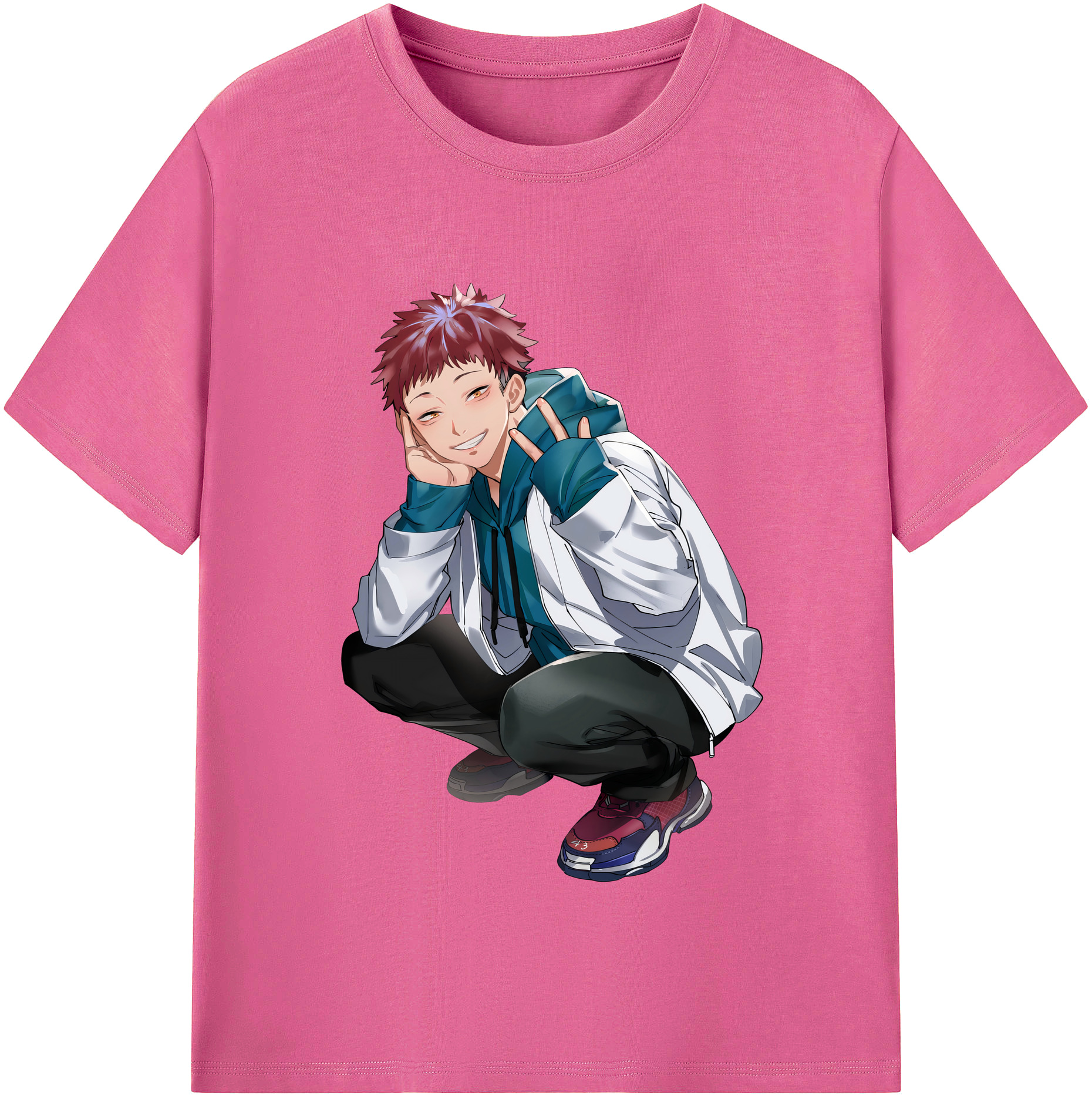 （画像用） 呪術廻戦 Jujutsu Kaisen レディースカジュアルプリントTシャツ（綿100％）