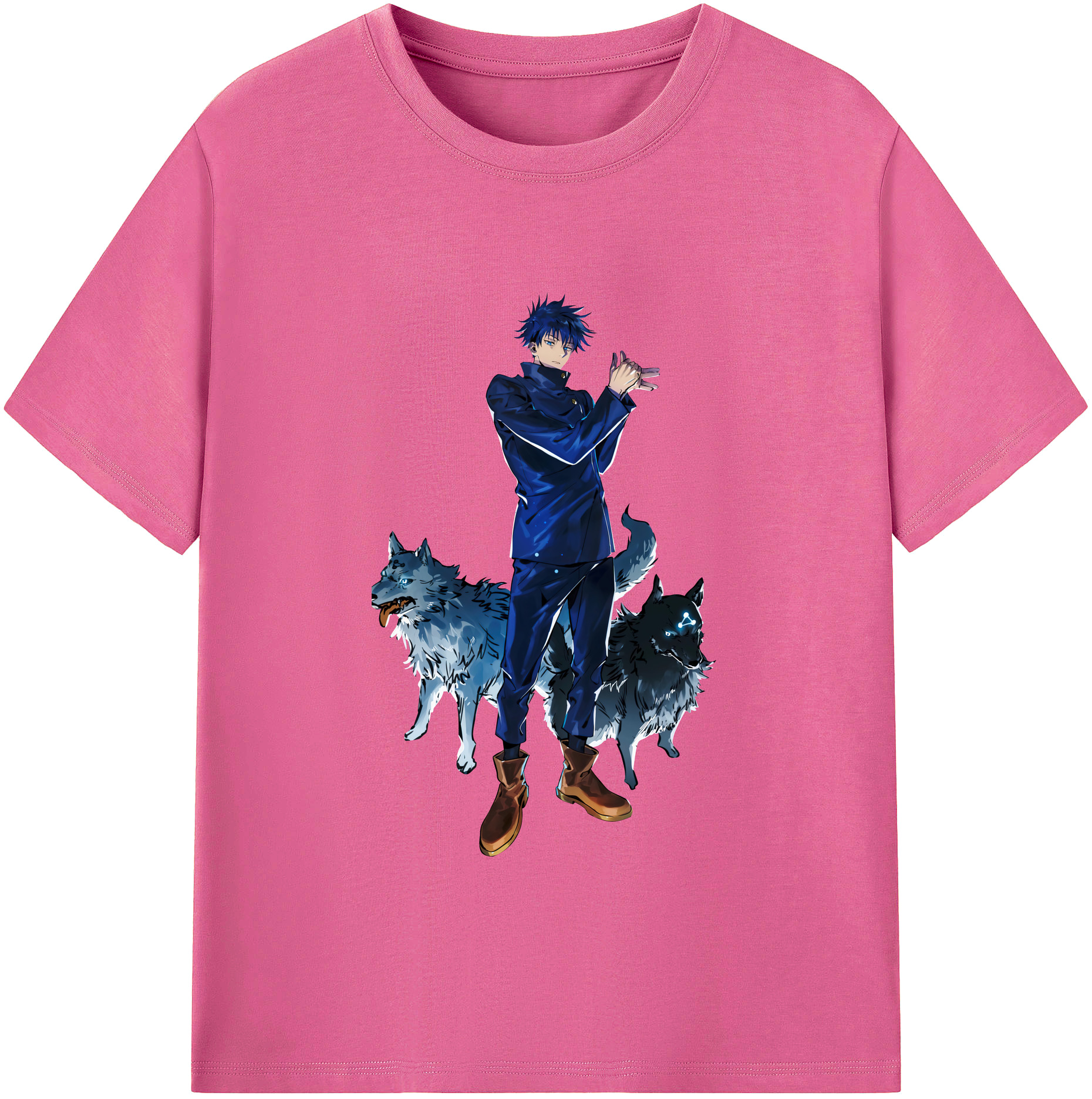 （画像用） 呪術廻戦 Jujutsu Kaisen レディースカジュアルプリントTシャツ（綿100％）