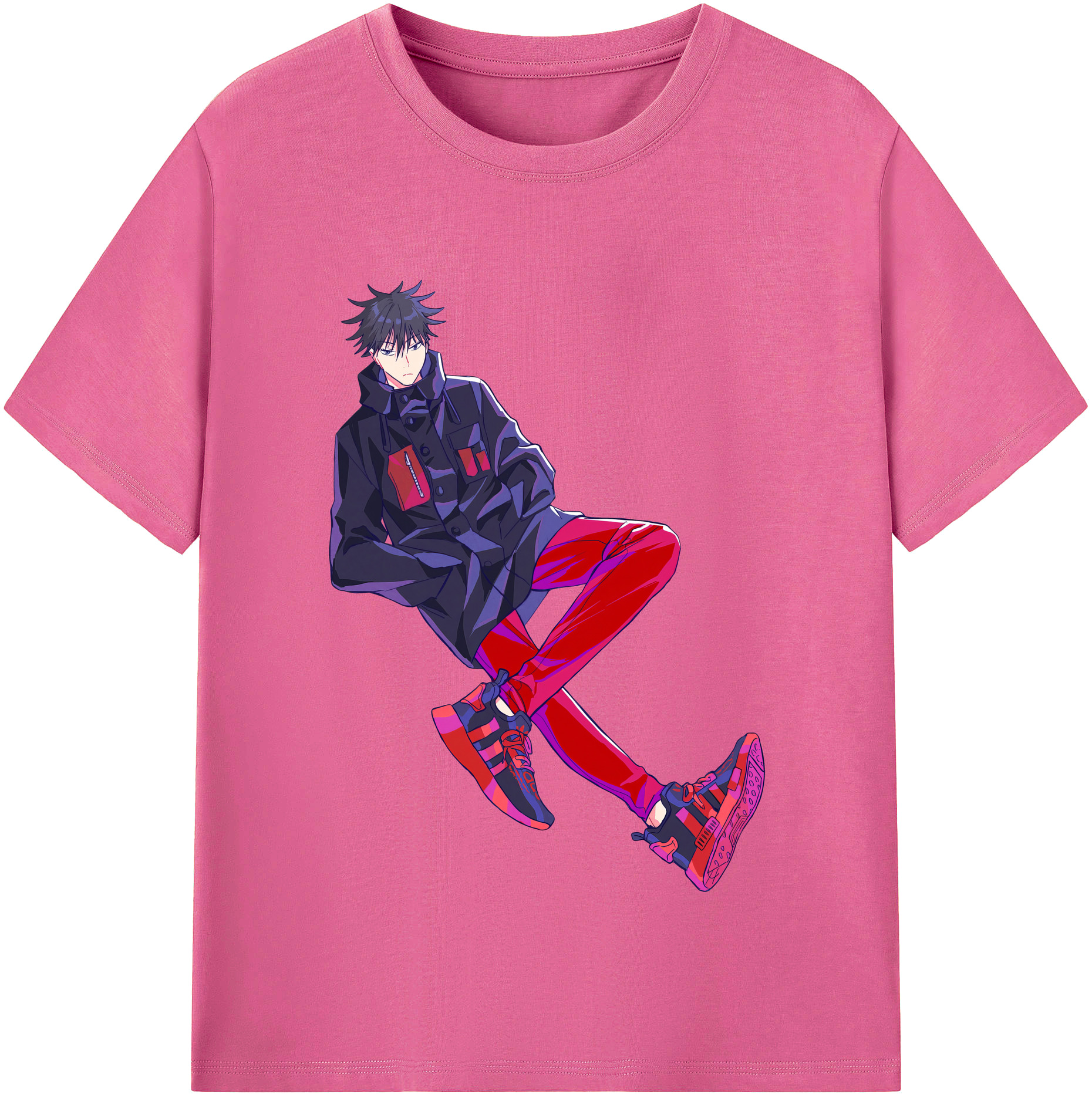 （画像用） 呪術廻戦 Jujutsu Kaisen レディースカジュアルプリントTシャツ（綿100％）