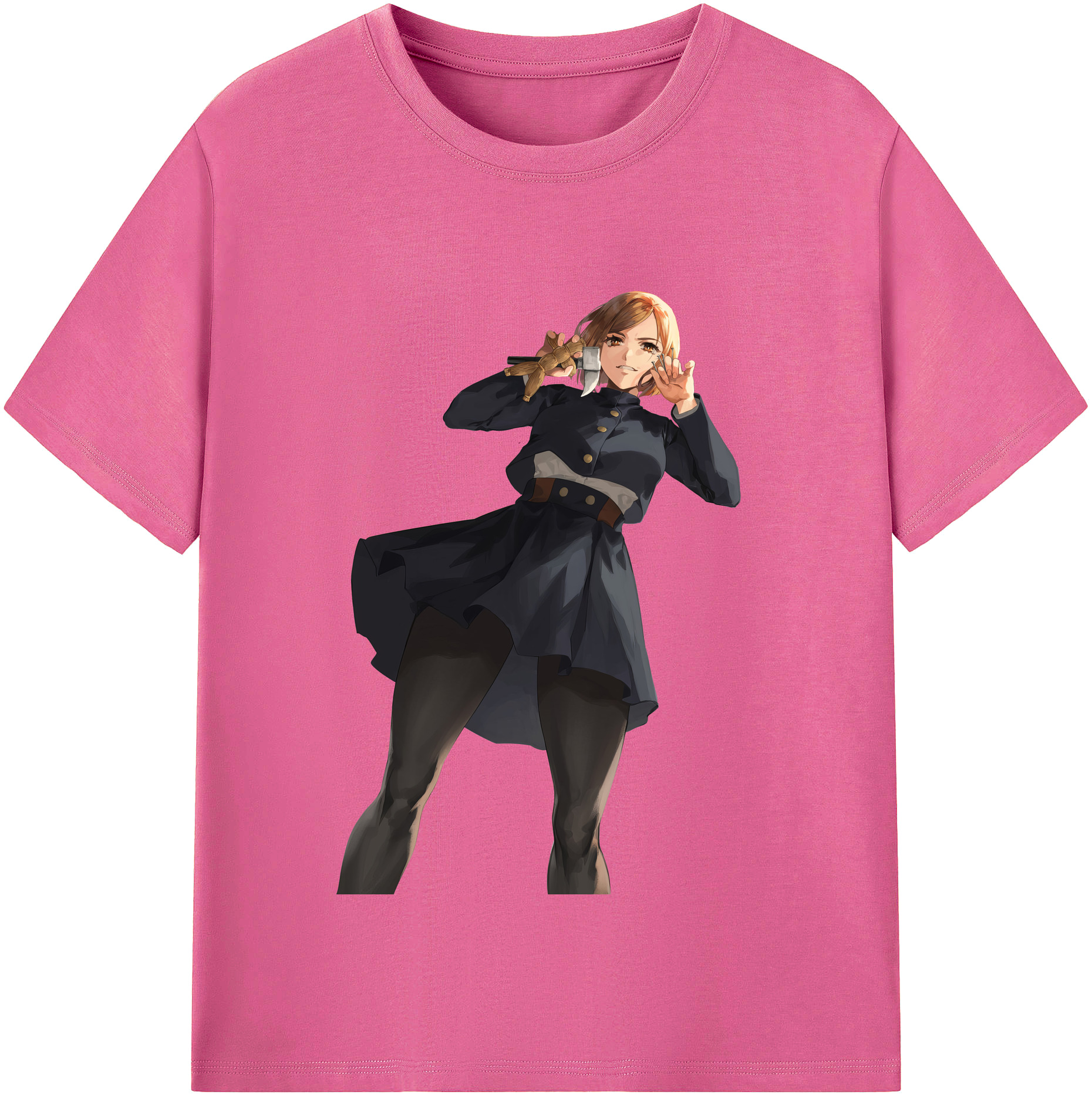 （画像用） 呪術廻戦 Jujutsu Kaisen レディースカジュアルプリントTシャツ（綿100％）