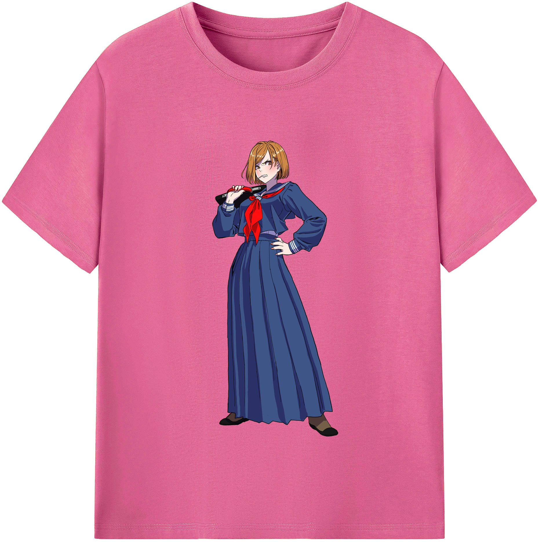 （画像用） 呪術廻戦 Jujutsu Kaisen レディースカジュアルプリントTシャツ（綿100％）