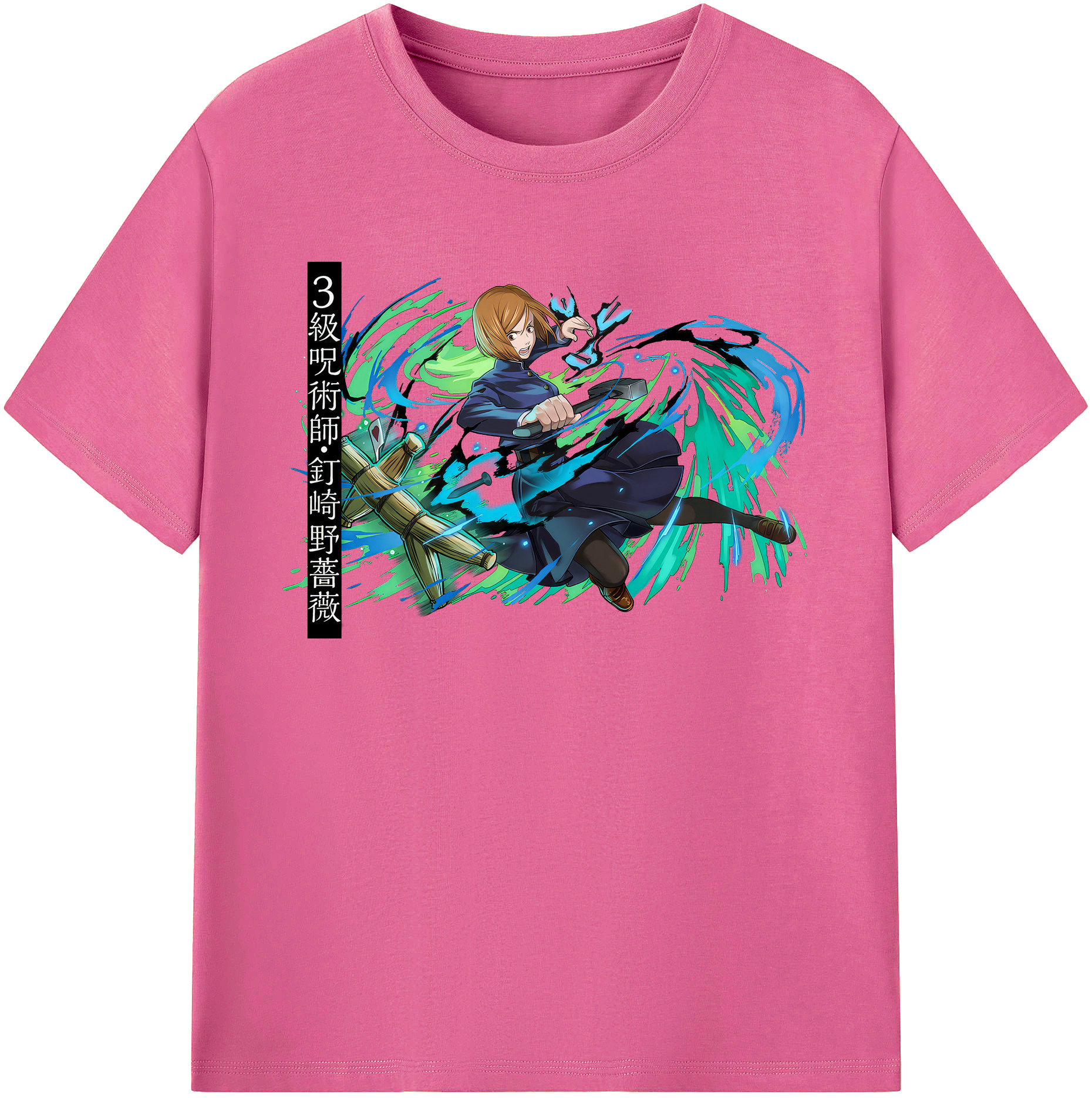（画像用） 呪術廻戦 Jujutsu Kaisen レディースカジュアルプリントTシャツ（綿100％）