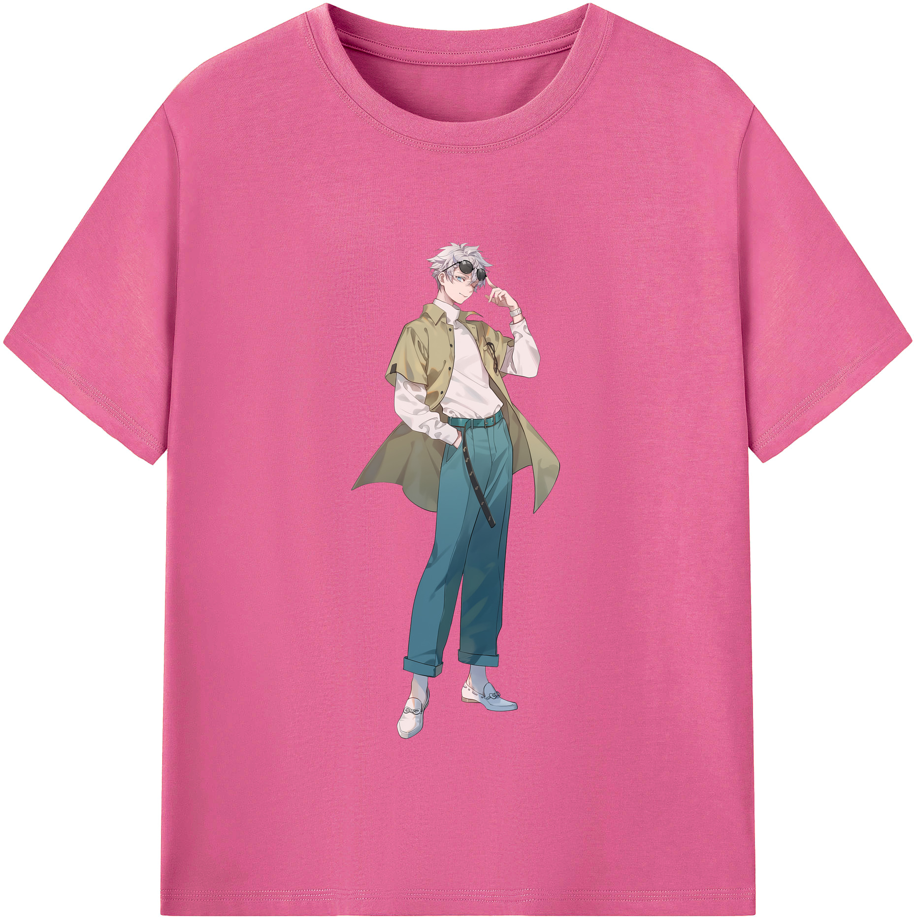 （画像用） 呪術廻戦 Jujutsu Kaisen レディースカジュアルプリントTシャツ（綿100％）