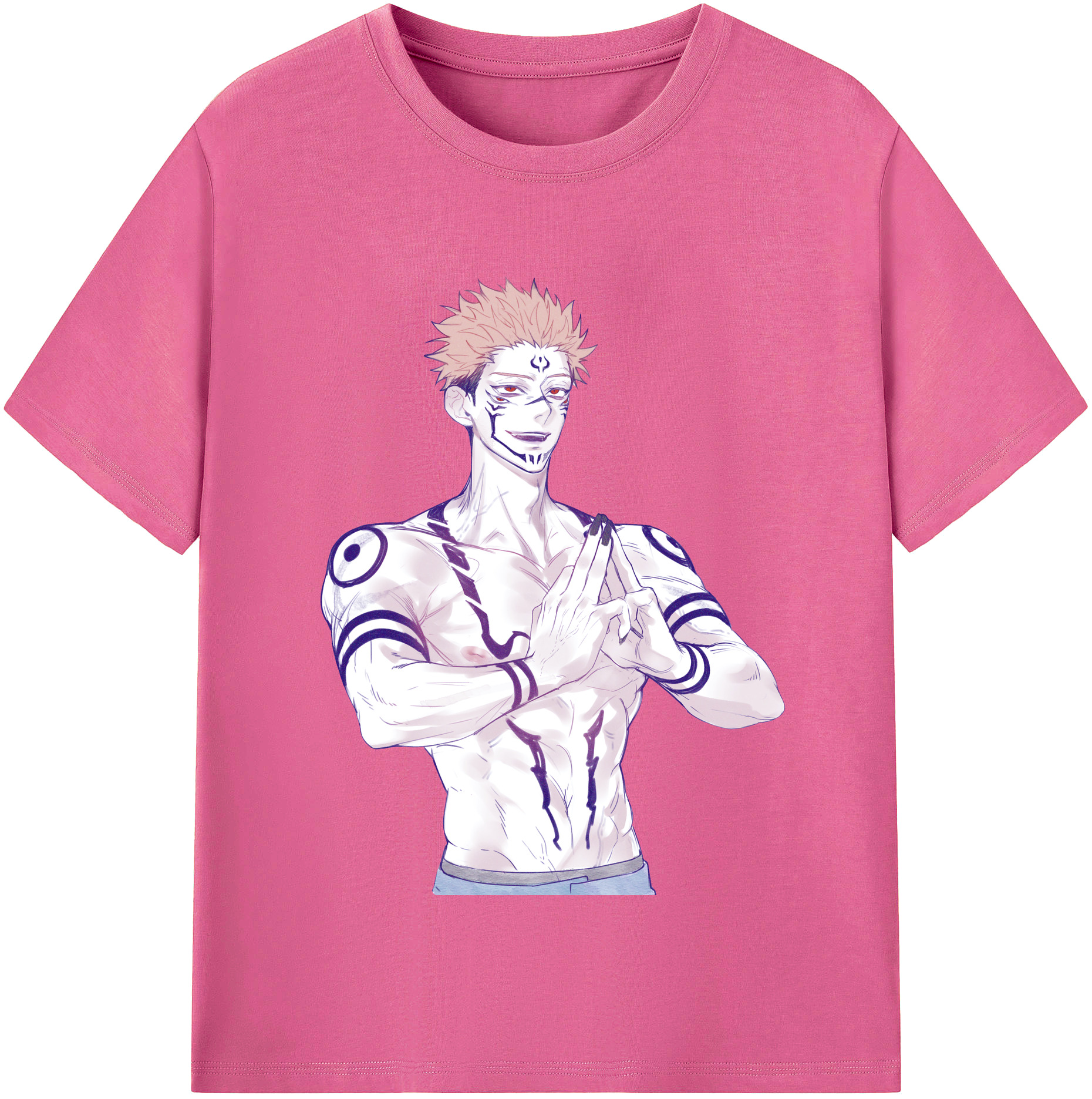 （画像用） 呪術廻戦 Jujutsu Kaisen レディースカジュアルプリントTシャツ（綿100％）