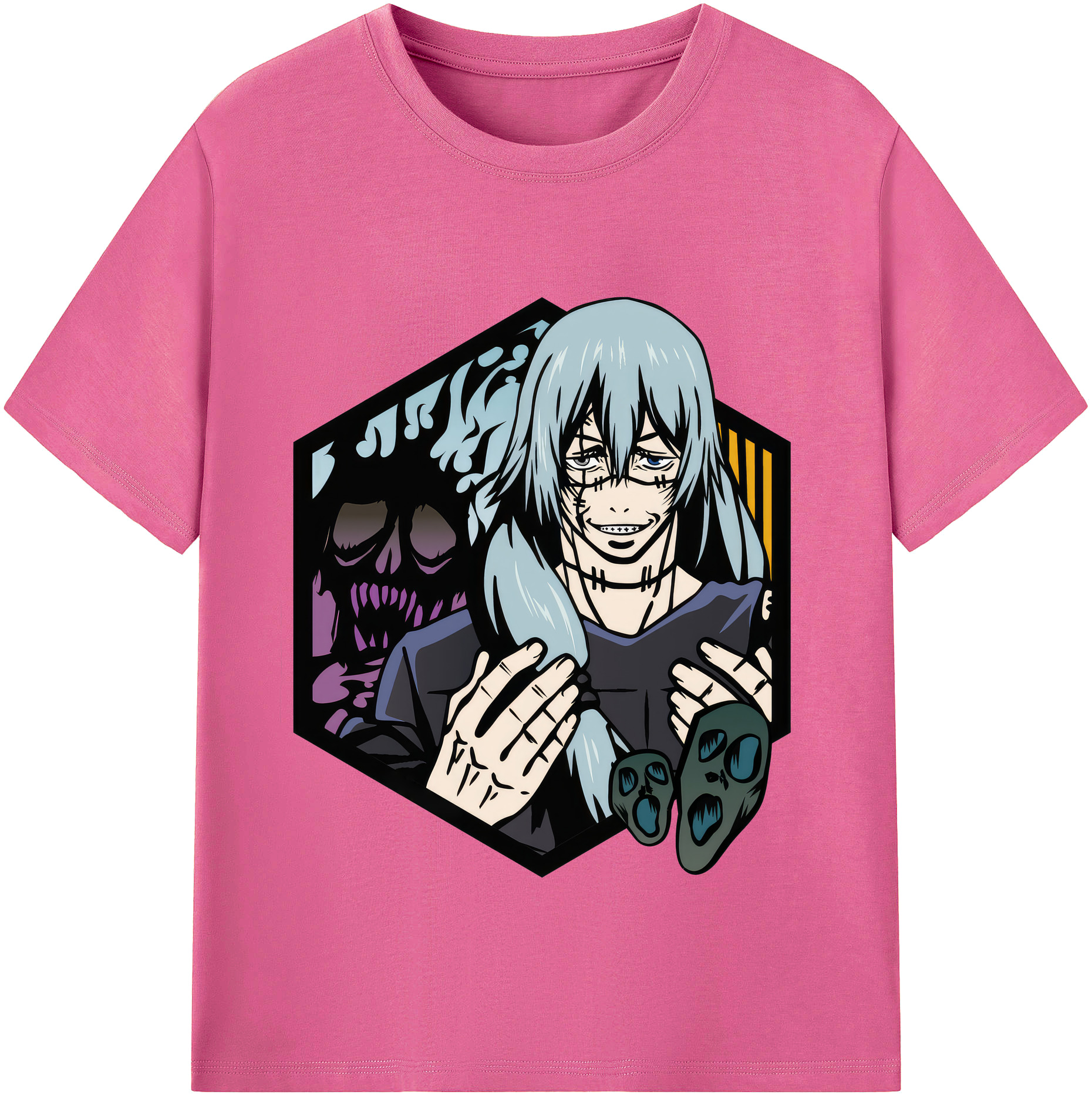 （画像用） 呪術廻戦 Jujutsu Kaisen レディースカジュアルプリントTシャツ（綿100％）