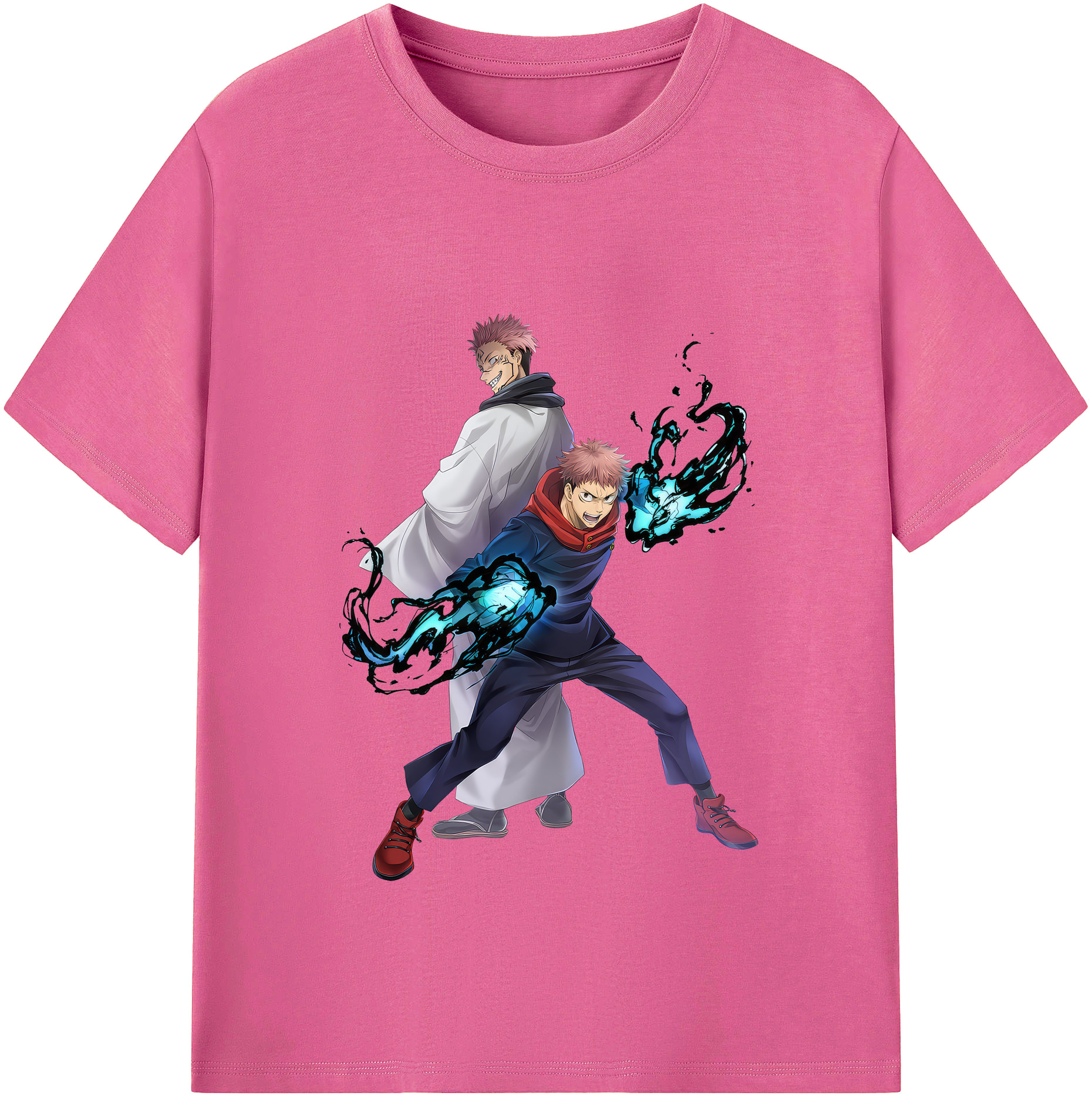（画像用） 呪術廻戦 Jujutsu Kaisen レディースカジュアルプリントTシャツ（綿100％）