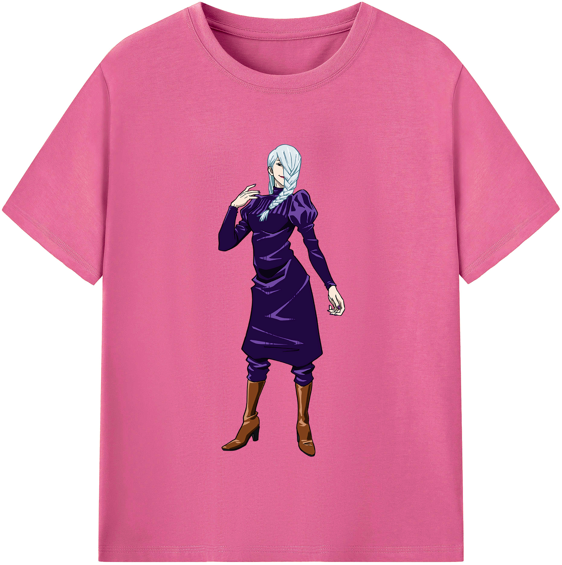 （画像用） 呪術廻戦 Jujutsu Kaisen レディースカジュアルプリントTシャツ（綿100％）