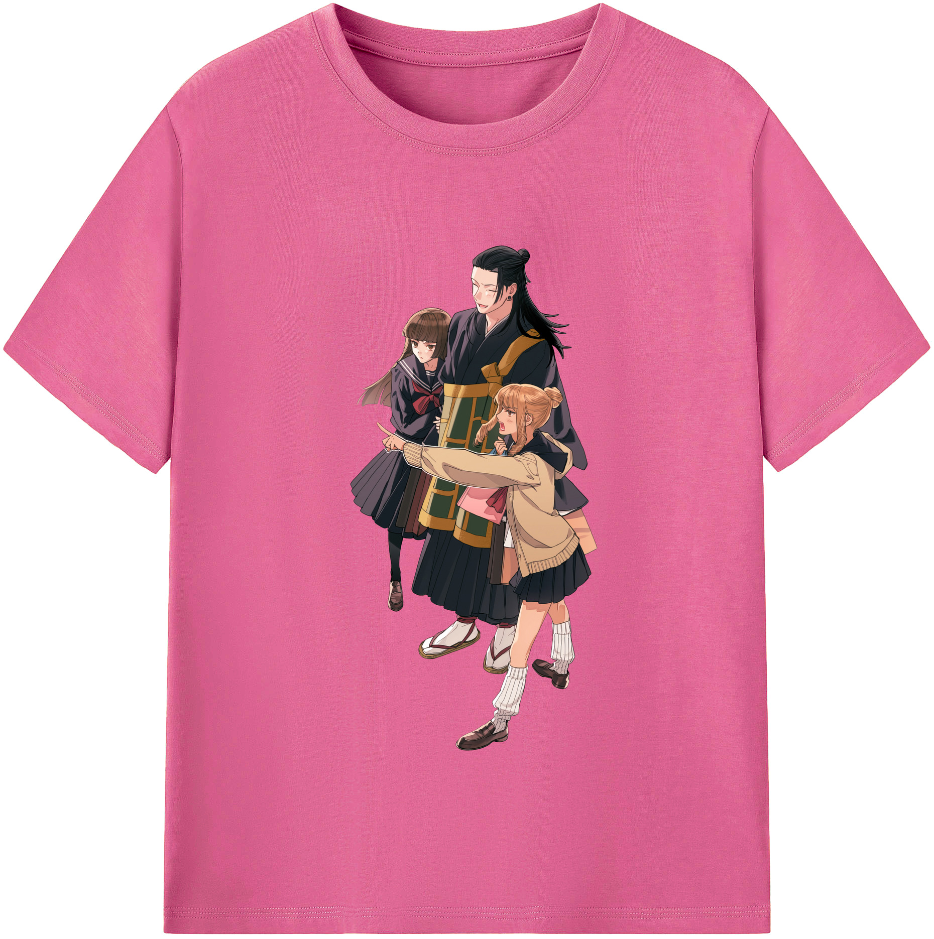 （画像用） 呪術廻戦 Jujutsu Kaisen レディースカジュアルプリントTシャツ（綿100％）