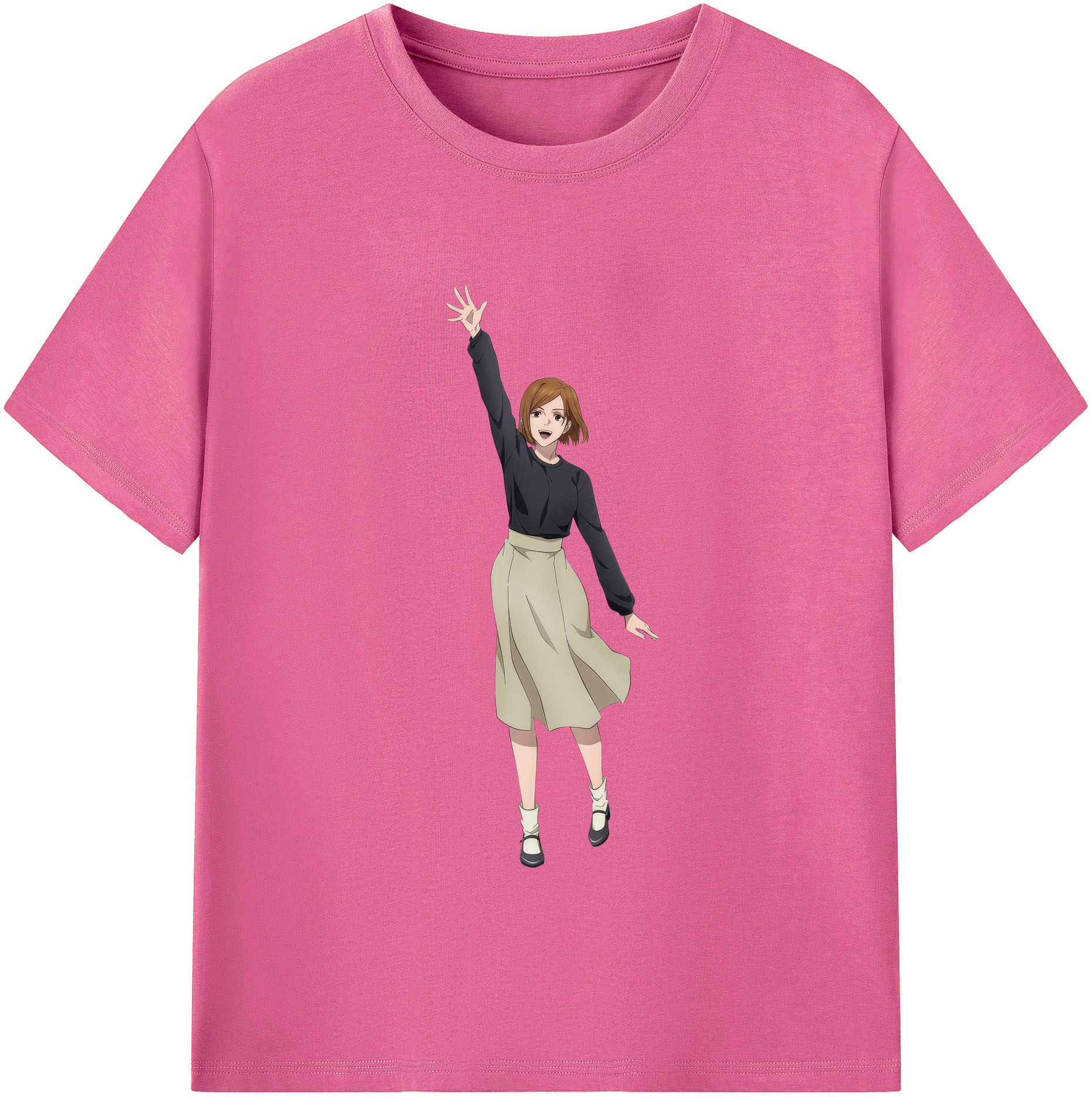 （画像用） 呪術廻戦 Jujutsu Kaisen レディースカジュアルプリントTシャツ（綿100％）